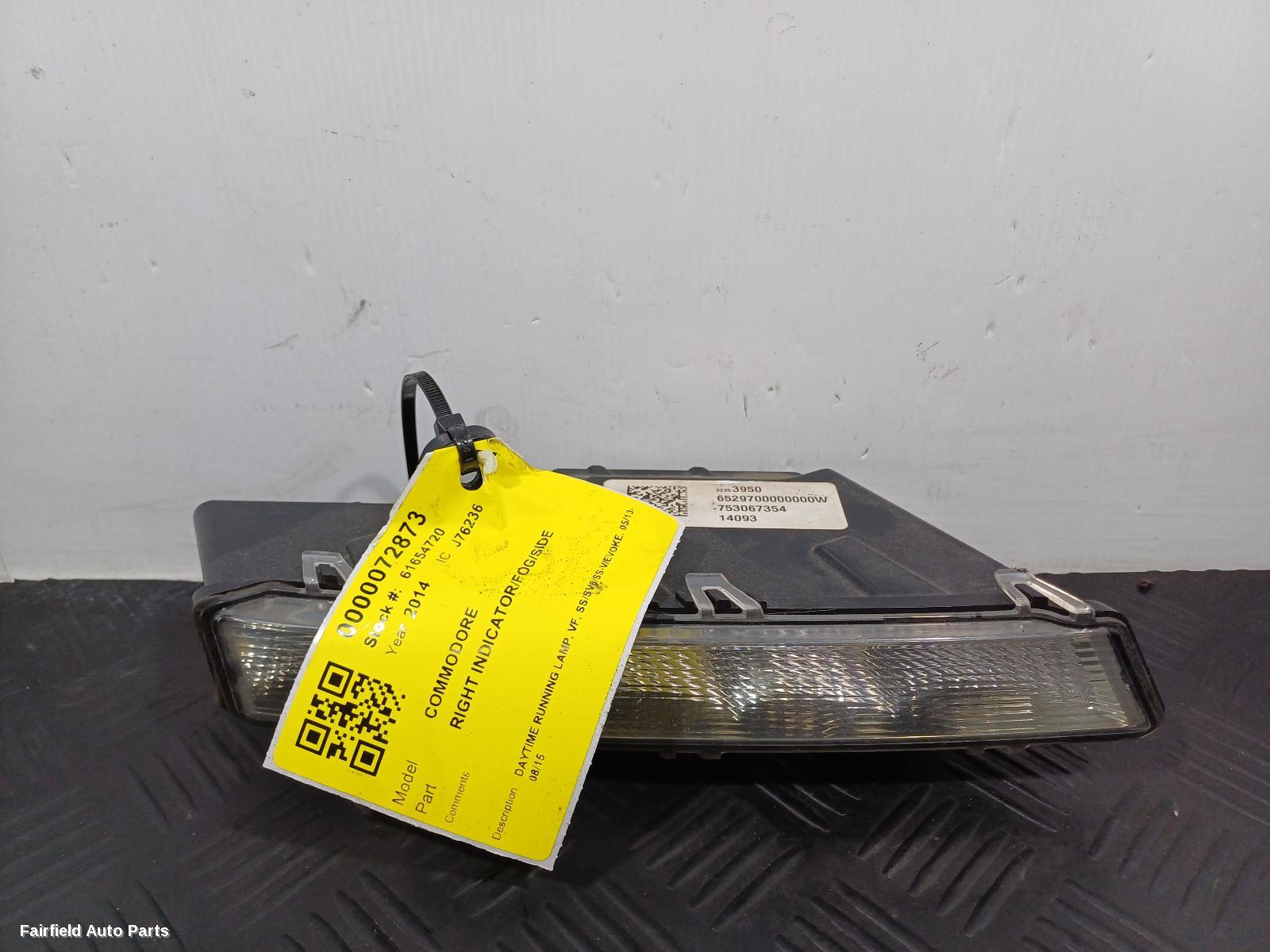 2013-2015 Holden Commodore Right Indicator Fog Side