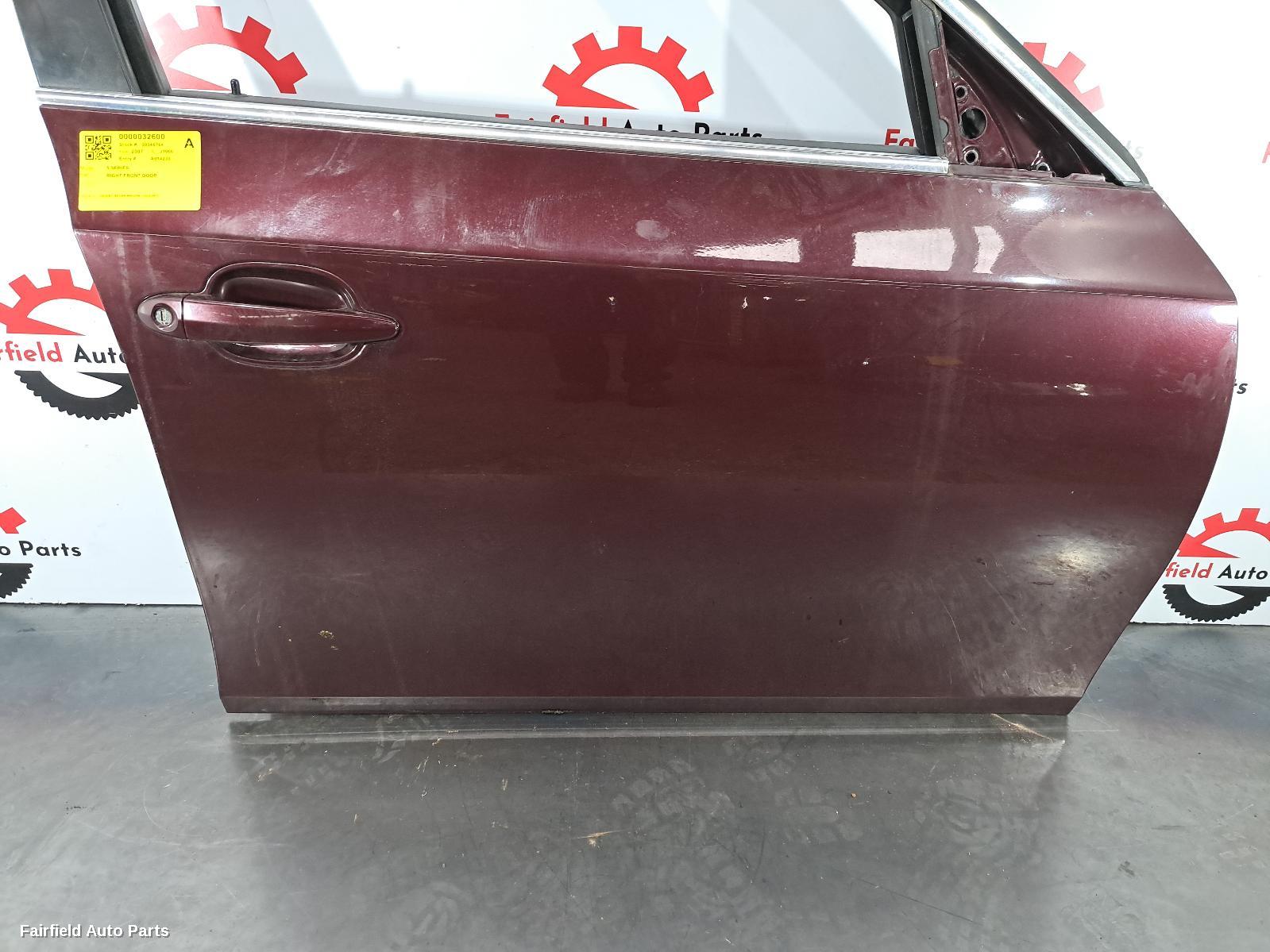 2003-2010 Bmw 5 Series Right Front Door