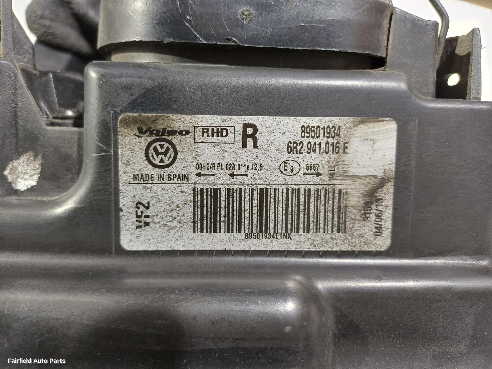 2014-2017 Volkswagen Polo Right Headlamp