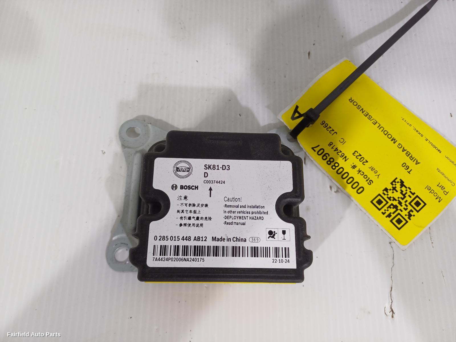 2021-2025 Ldv T60 Airbag Module Sensor