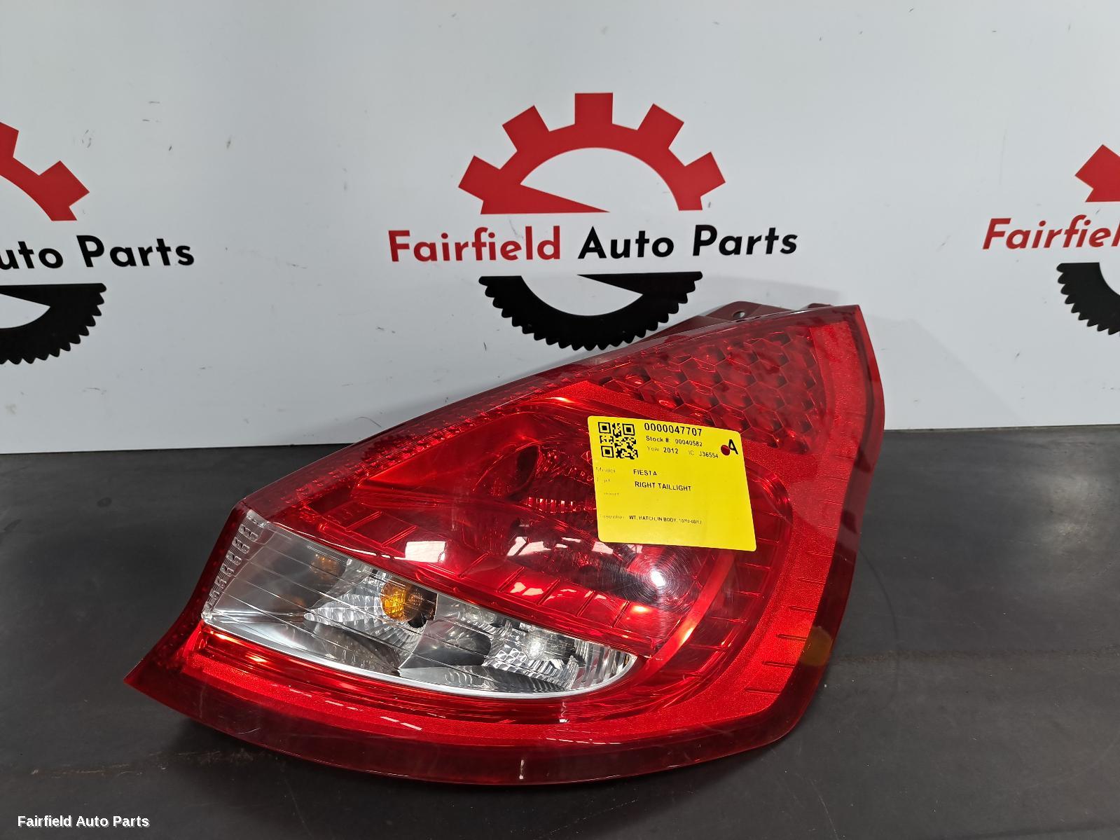 2012 Ford Fiesta Right Taillight