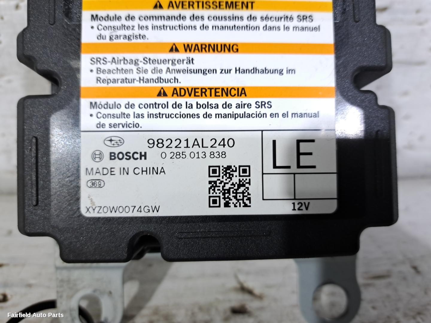 2014-2021 Subaru Liberty Airbag Module Sensor