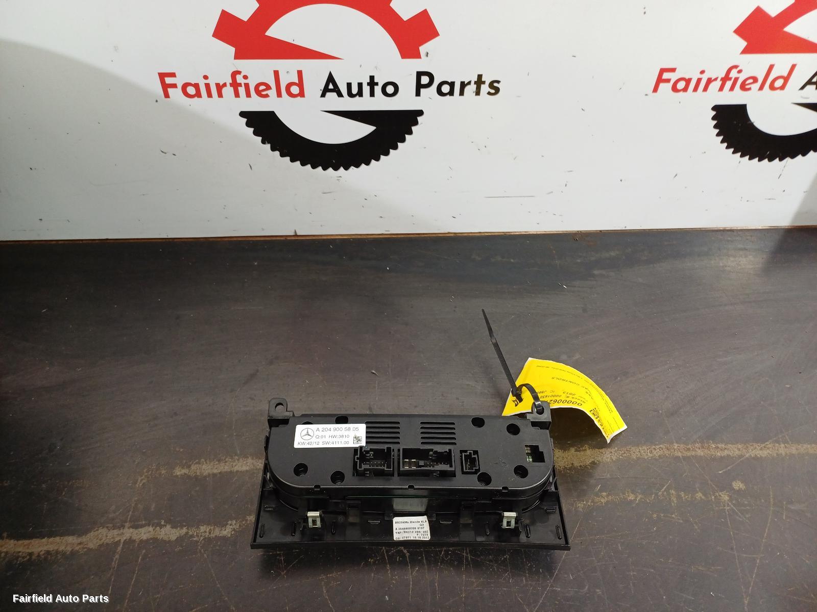2011-2015 Mercedes C Class Heater Ac Controls