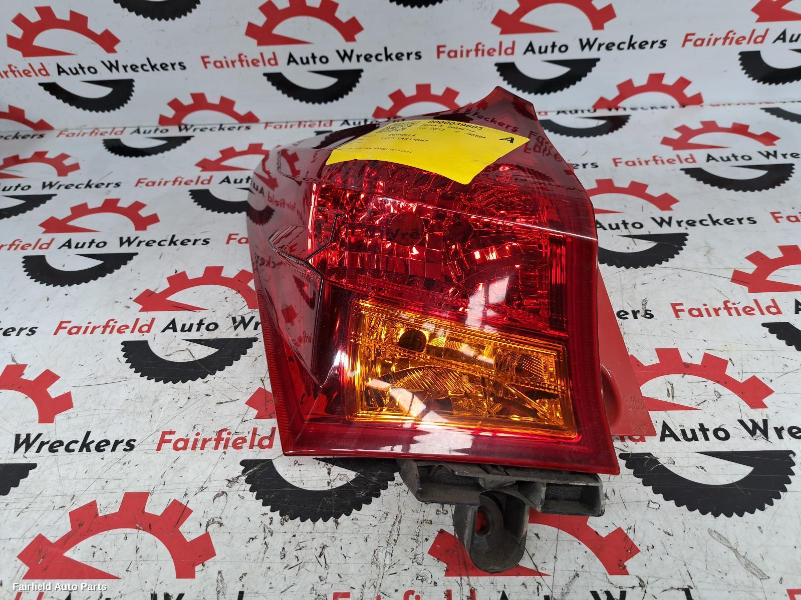 2013 Toyota Corolla Left Taillight