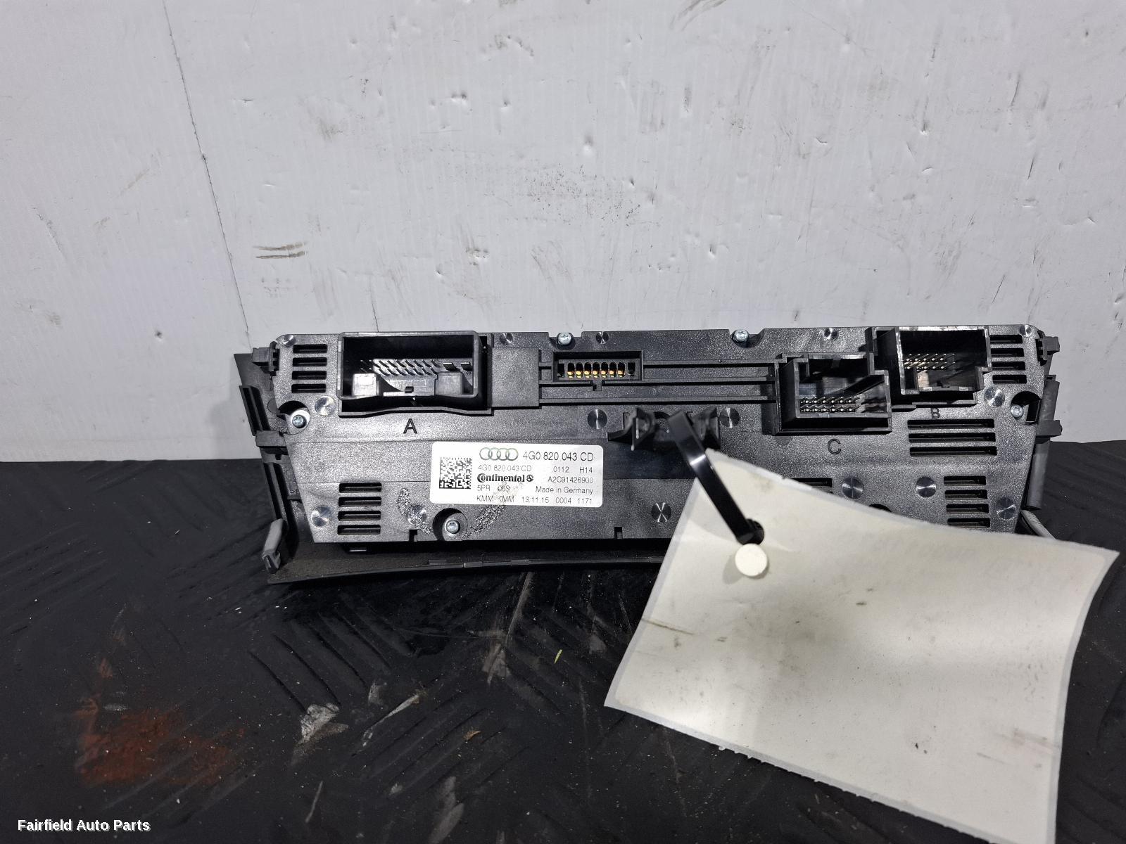 2011-2018 Audi A6 Heater Ac Controls