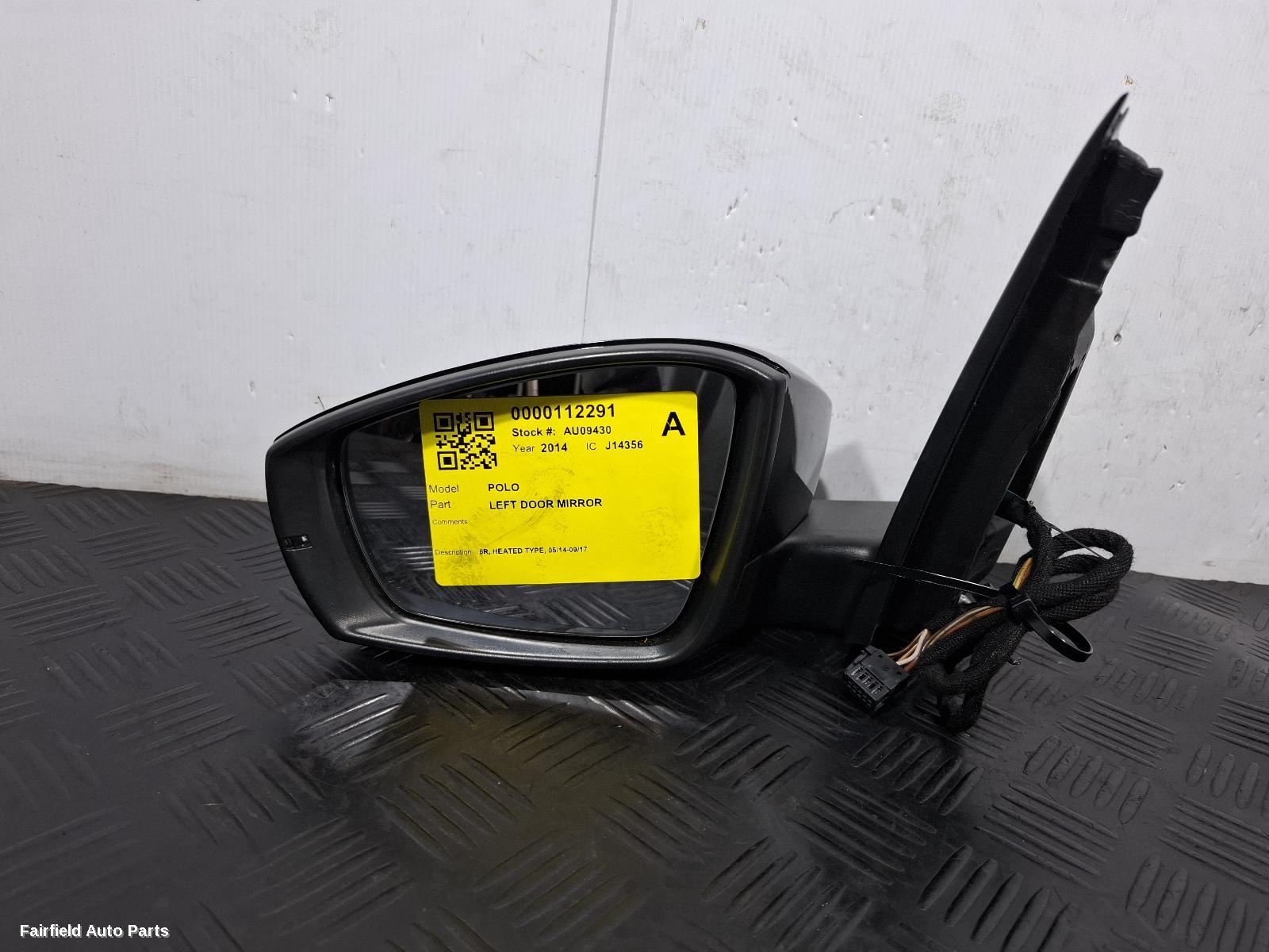 2014-2017 Volkswagen Polo Left Door Mirror