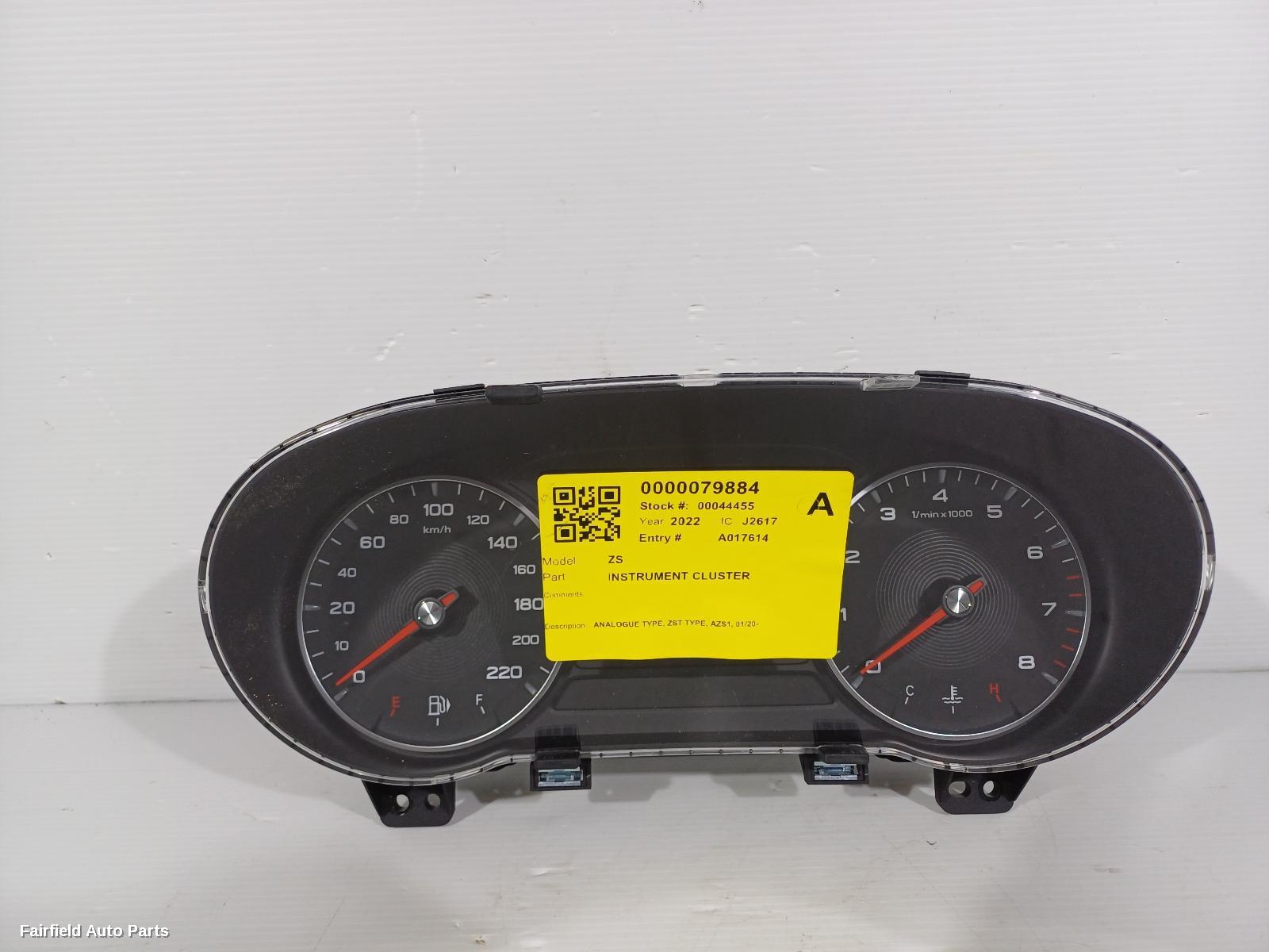 2020-2024 Mg Zs Instrument Cluster