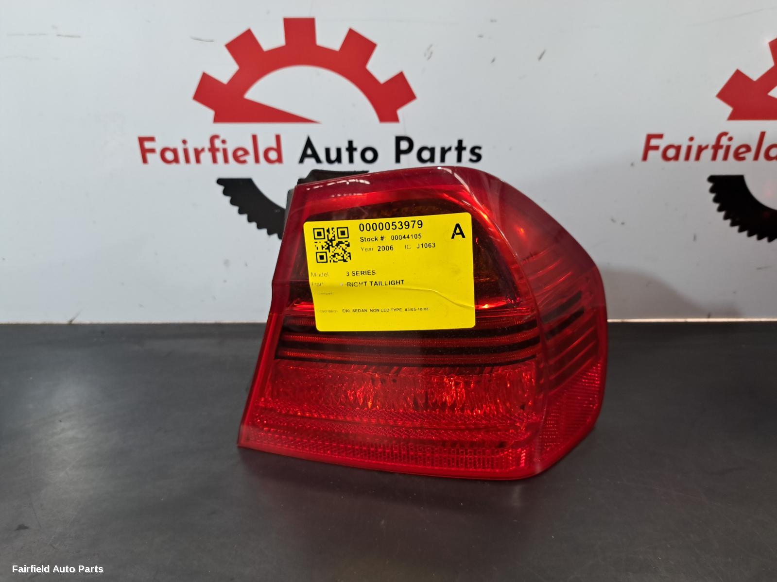 2005-2008 Bmw 3 Series Right Taillight