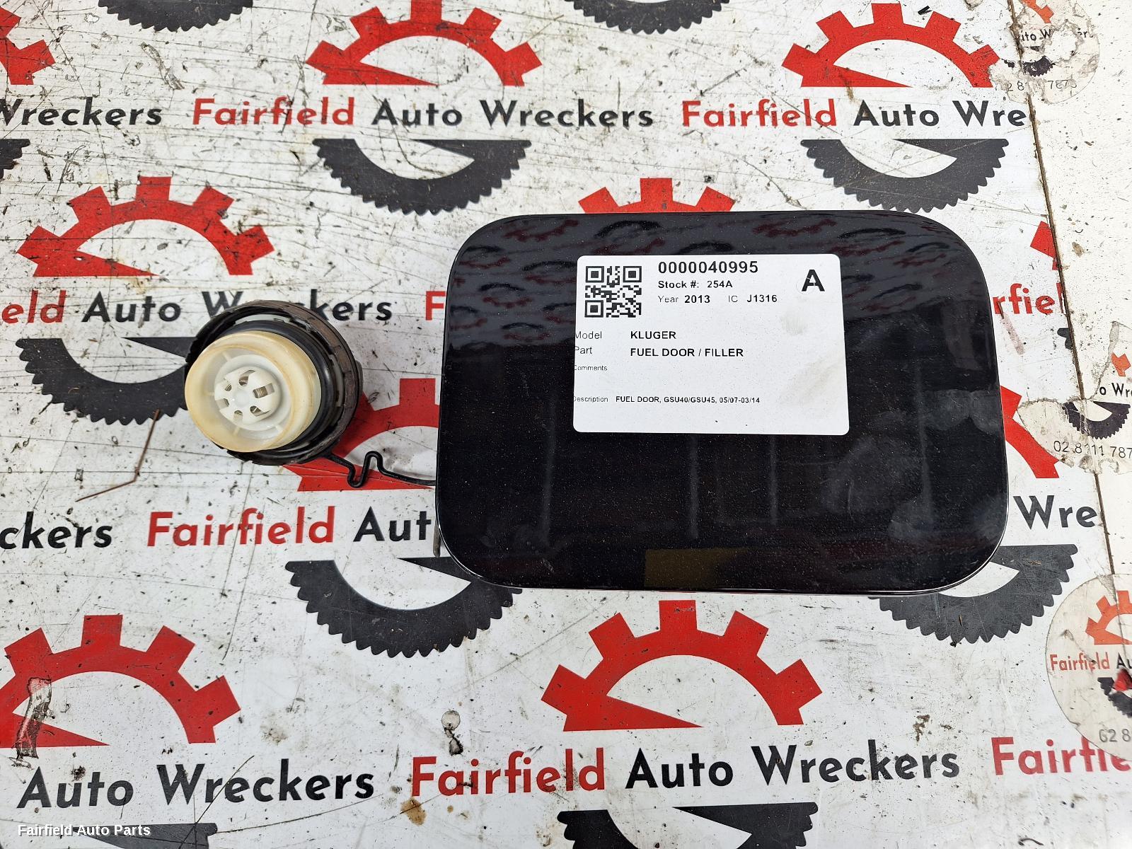 2007-2014 Toyota Kluger Fuel Door Filler