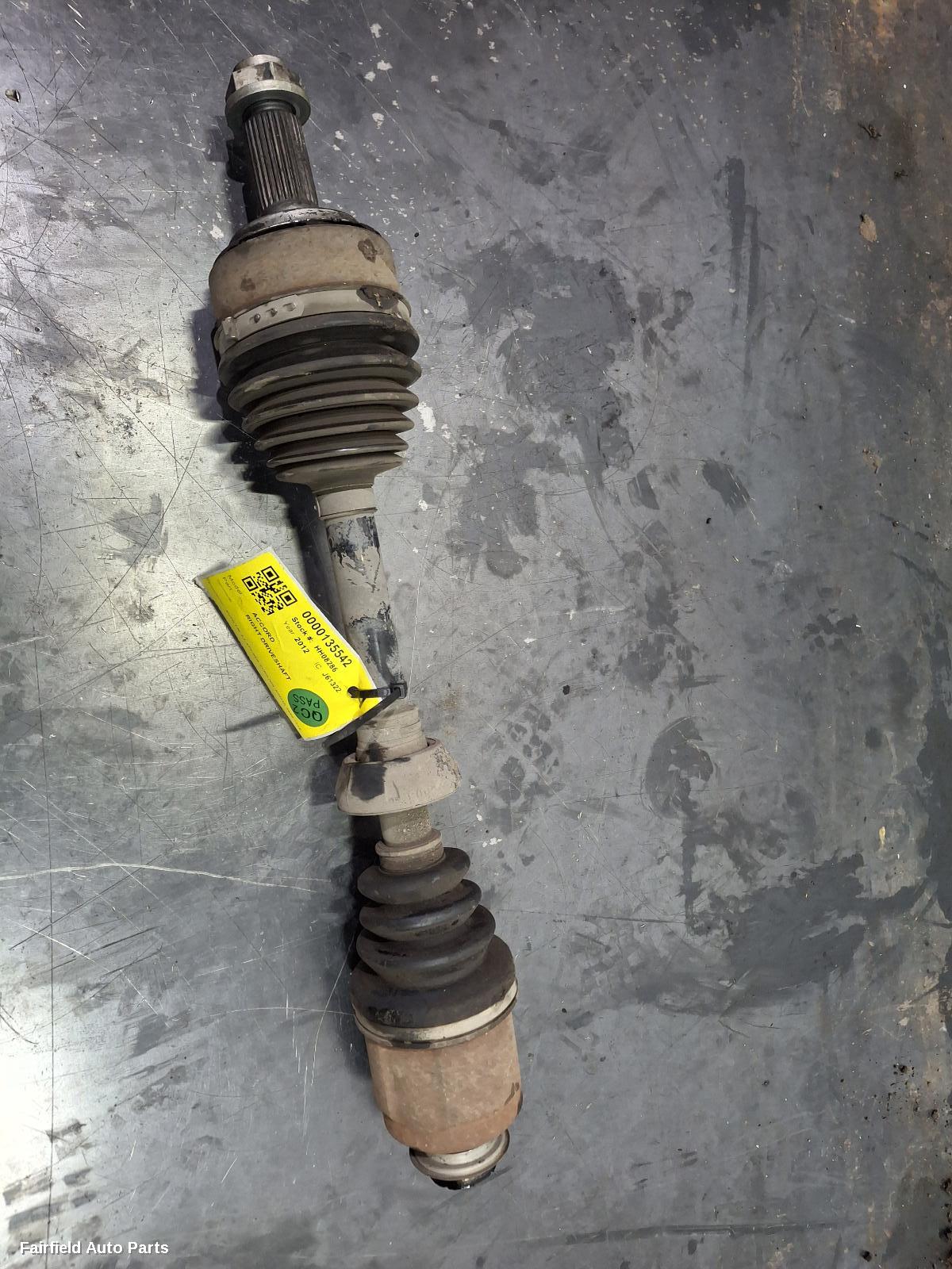 2008-2015 Honda Accord Right Driveshaft