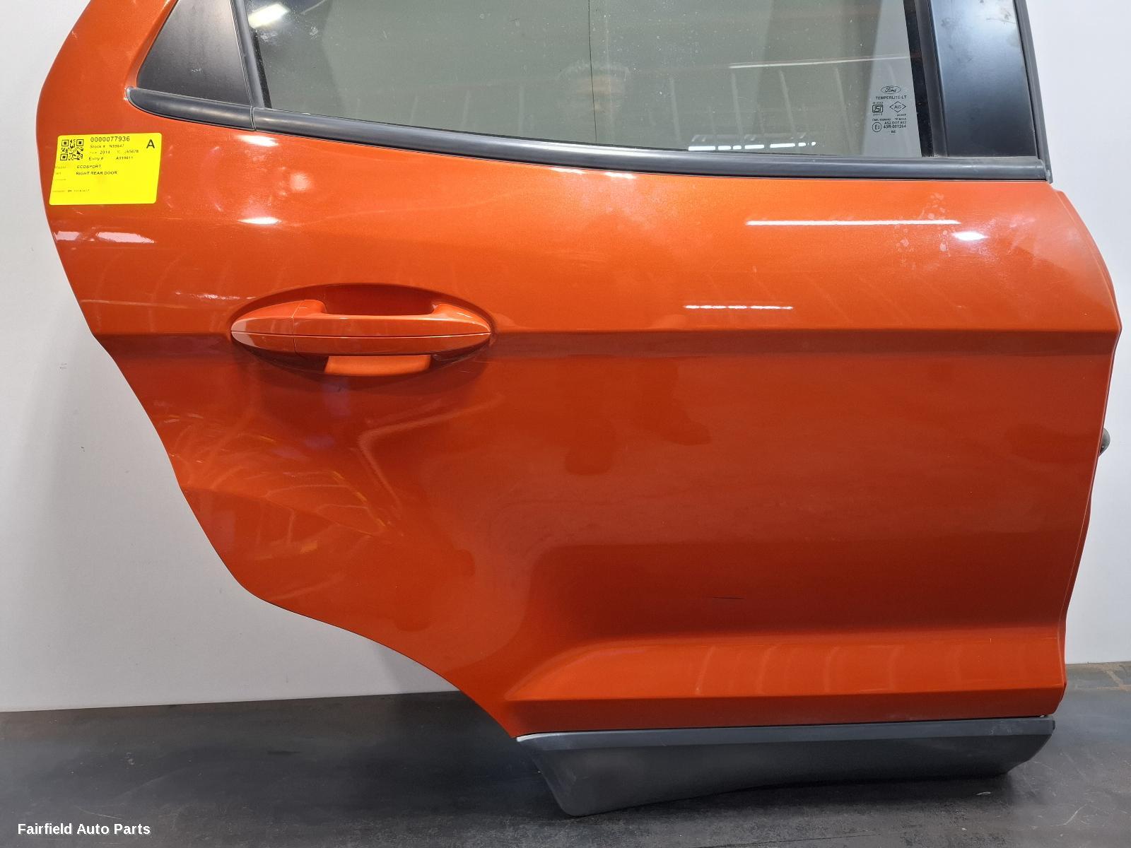 2013-2017 Ford Ecosport Right Rear Door Sliding