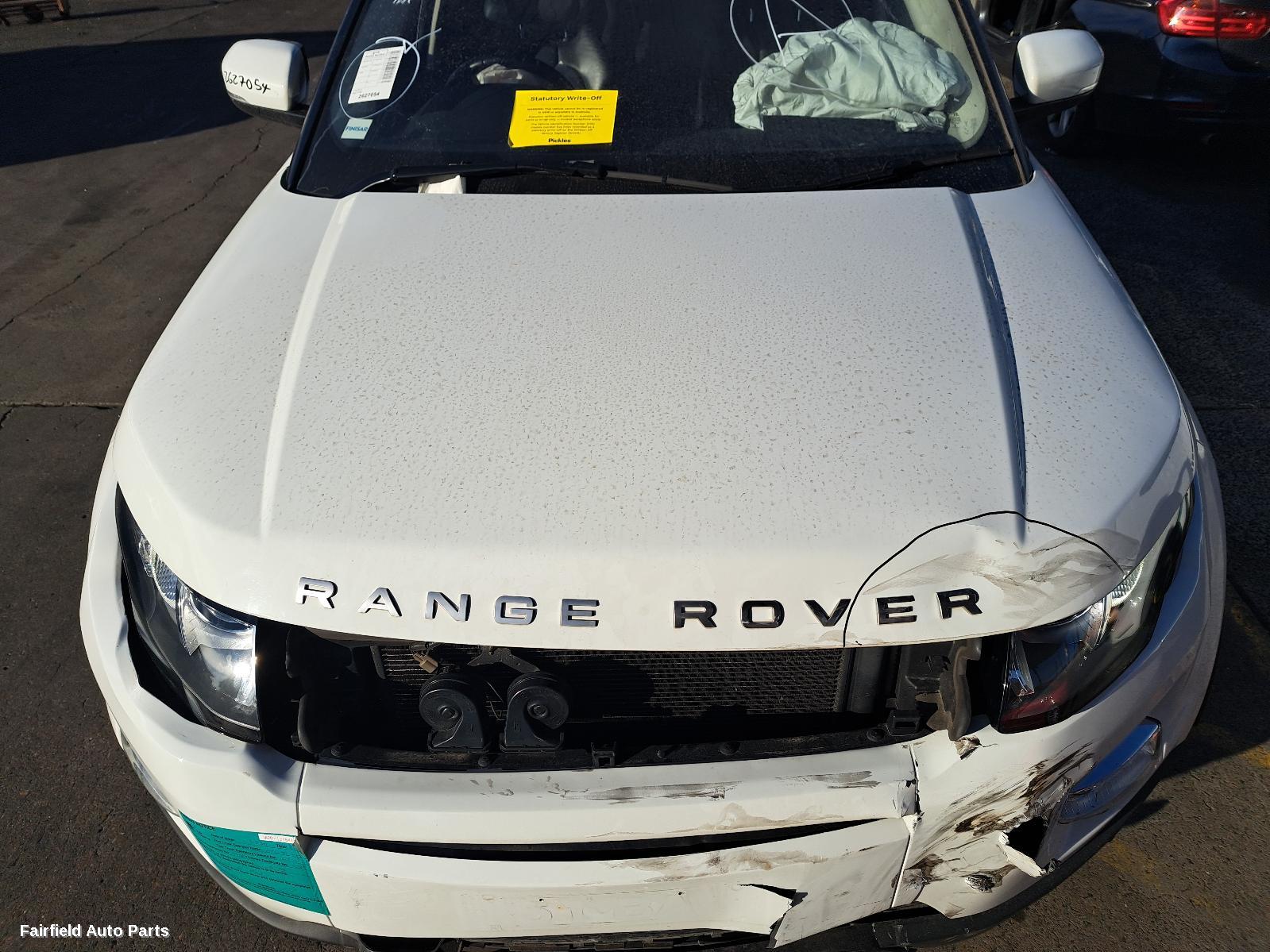 2013 Land Rover Rangerover Evoque Left Headlamp