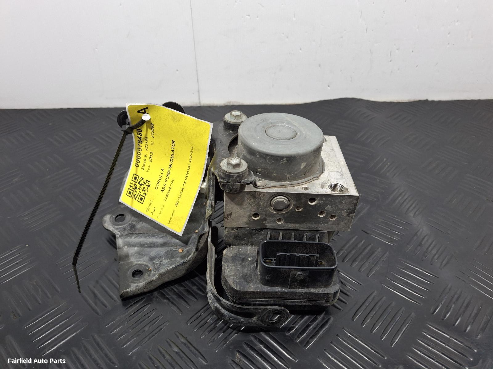 2007-2013 Toyota Corolla Abs Pump Modulator