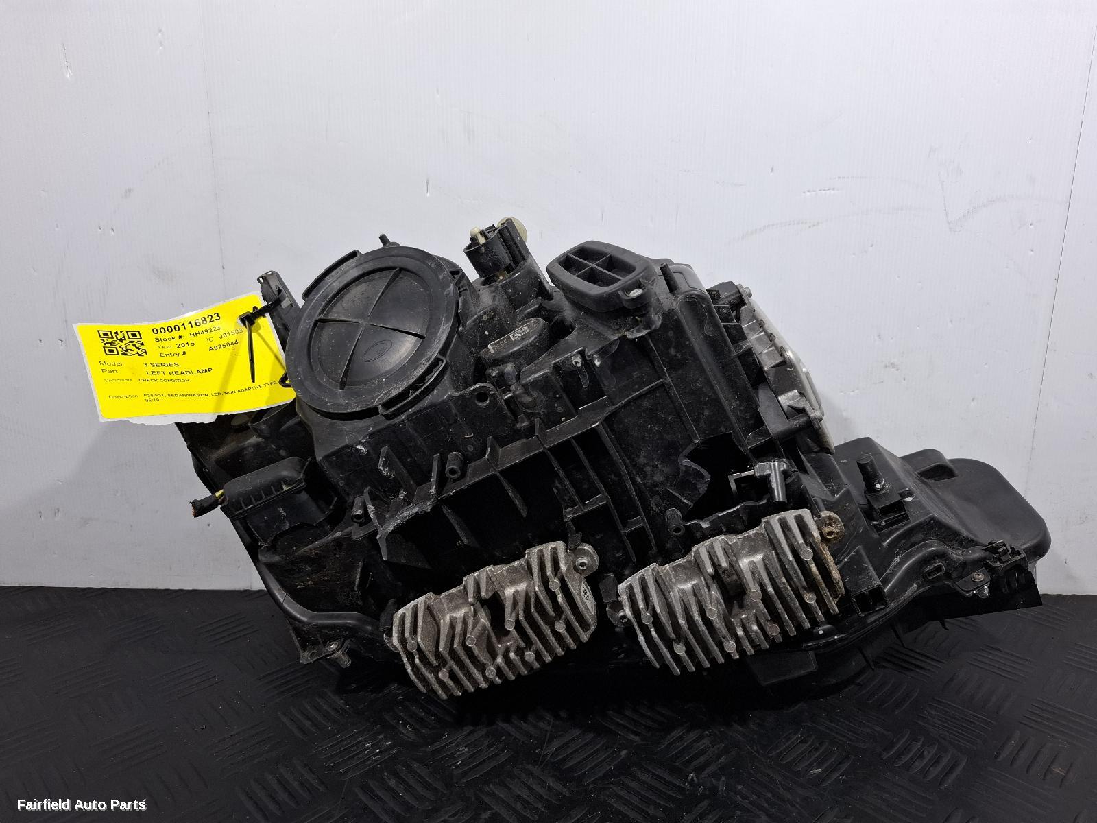 2015-2019 Bmw 3 Series Left Headlamp