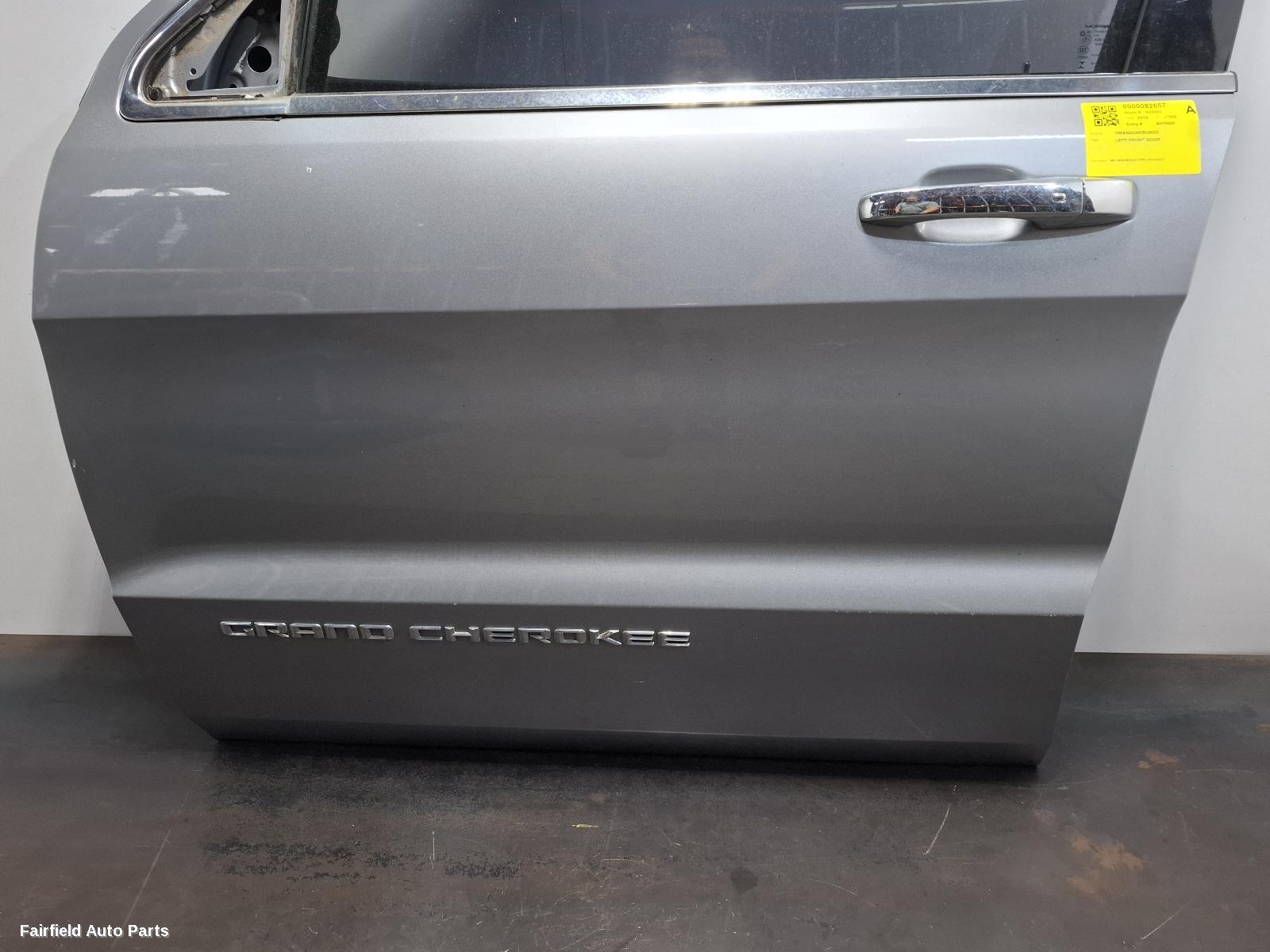 2014 Jeep Grandcherokee Left Front Door