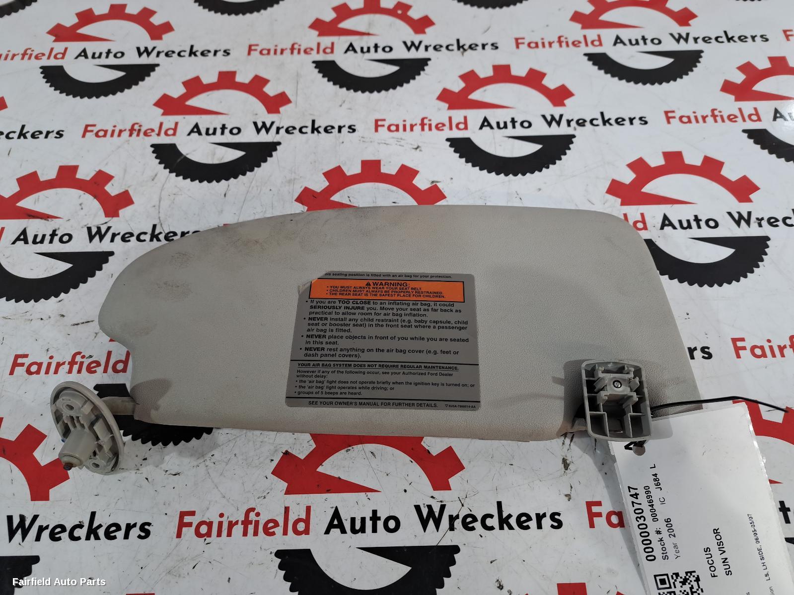 2005-2007 Ford Focus Sunvisor