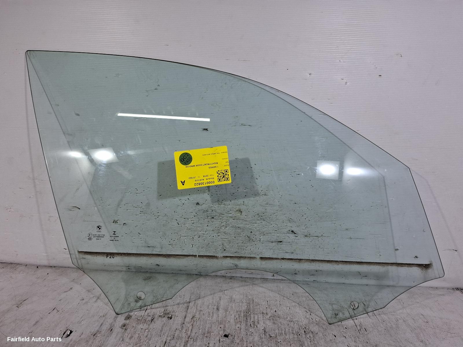 2011-2019 Bmw 1 Series Right Front Door Window