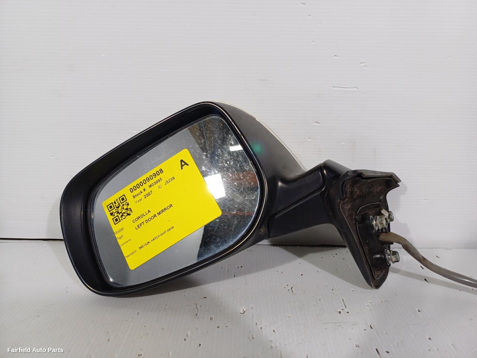 2007-2009 Toyota Corolla Left Door Mirror
