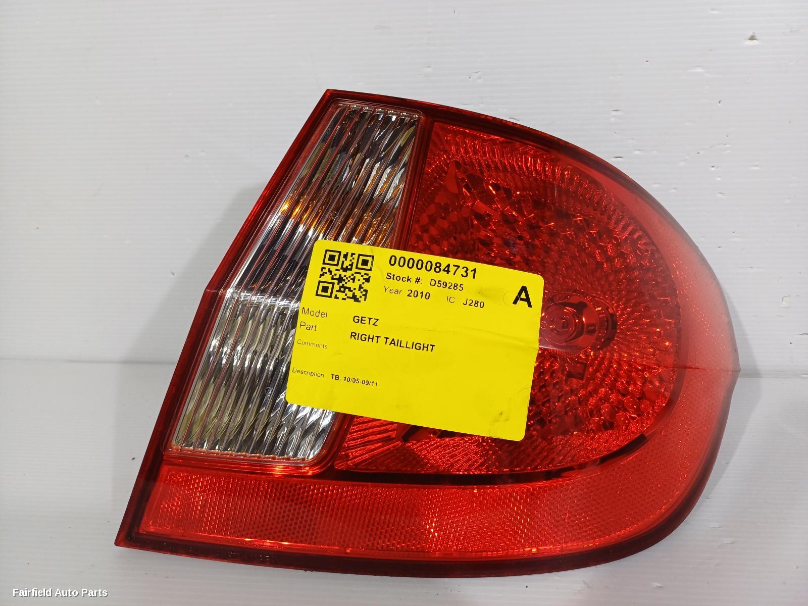 2005-2011 Hyundai Getz Right Taillight