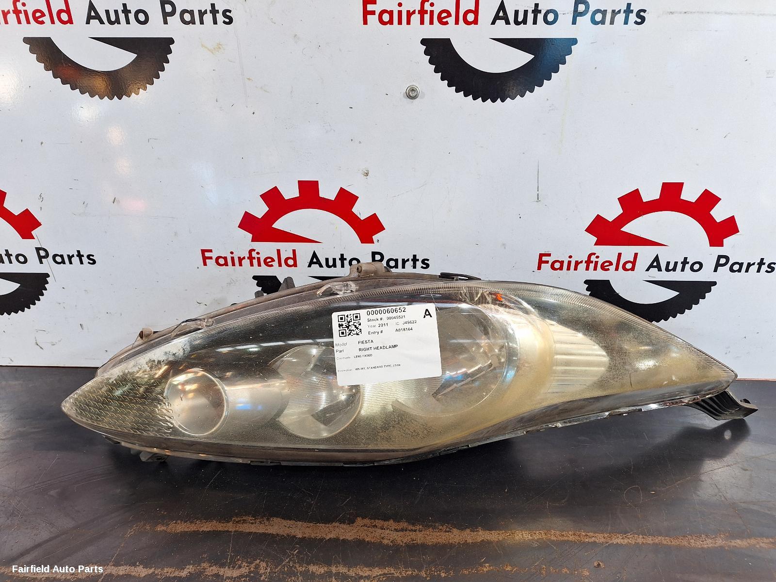 2008-2014 Ford Fiesta Right Headlamp