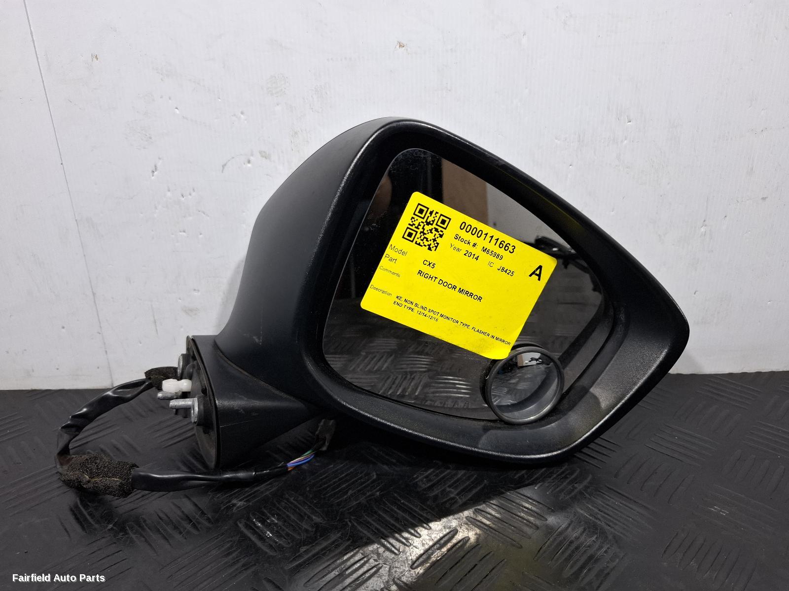 2014-2016 Mazda Cx5 Right Door Mirror