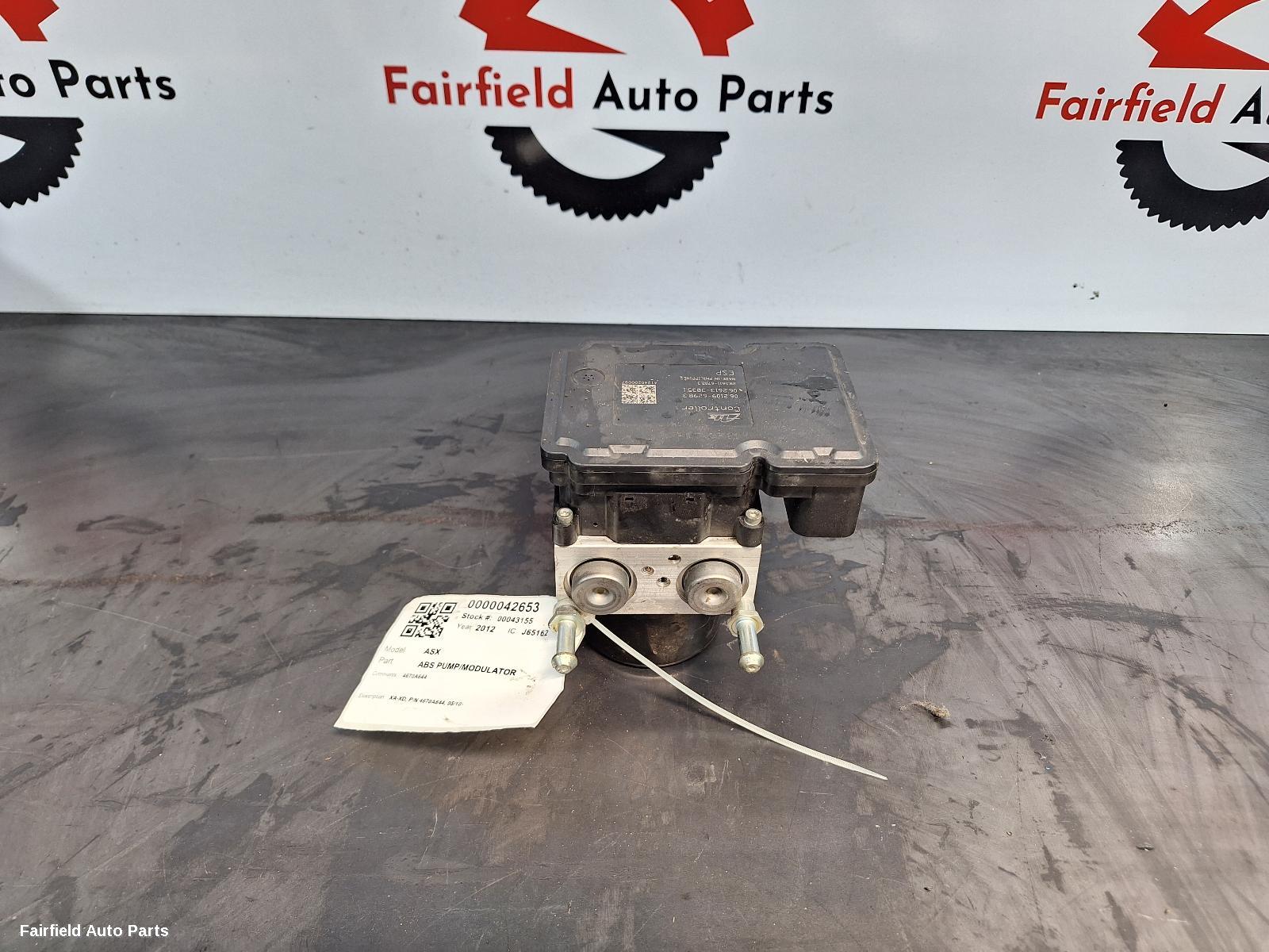 2010-2024 Mitsubishi Asx Abs Pump Modulator