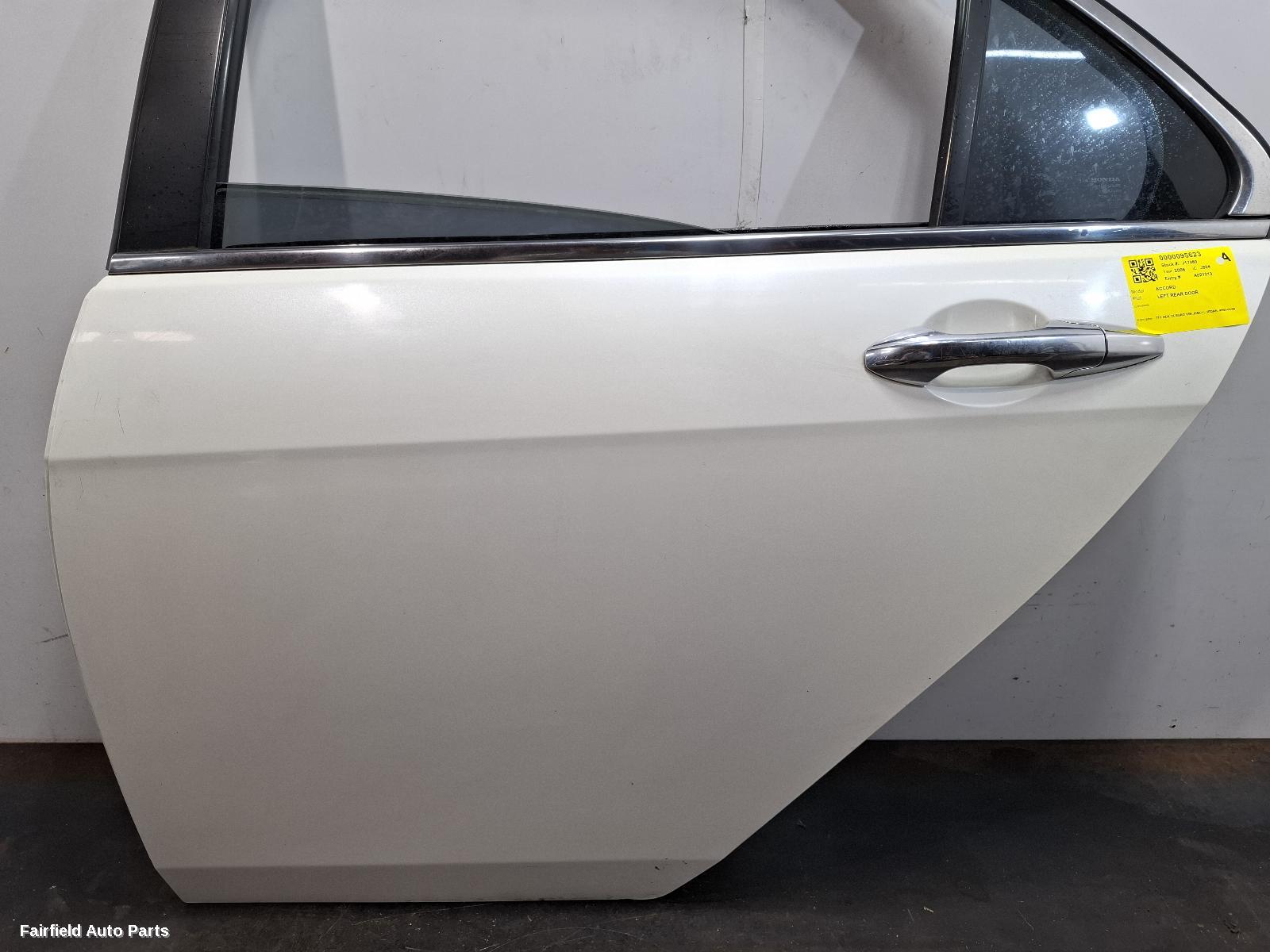 2006 Honda Accord Left Rear Door Sliding