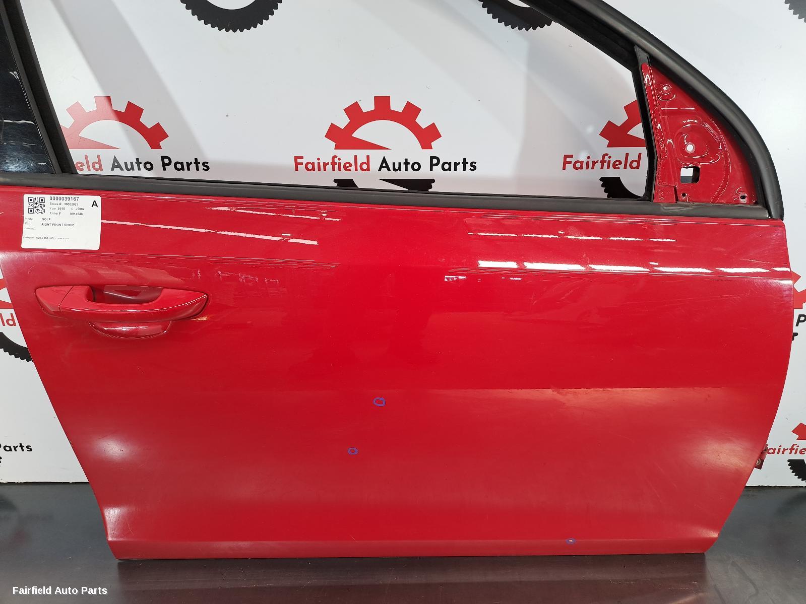 2008-2013 Volkswagen Golf Right Front Door