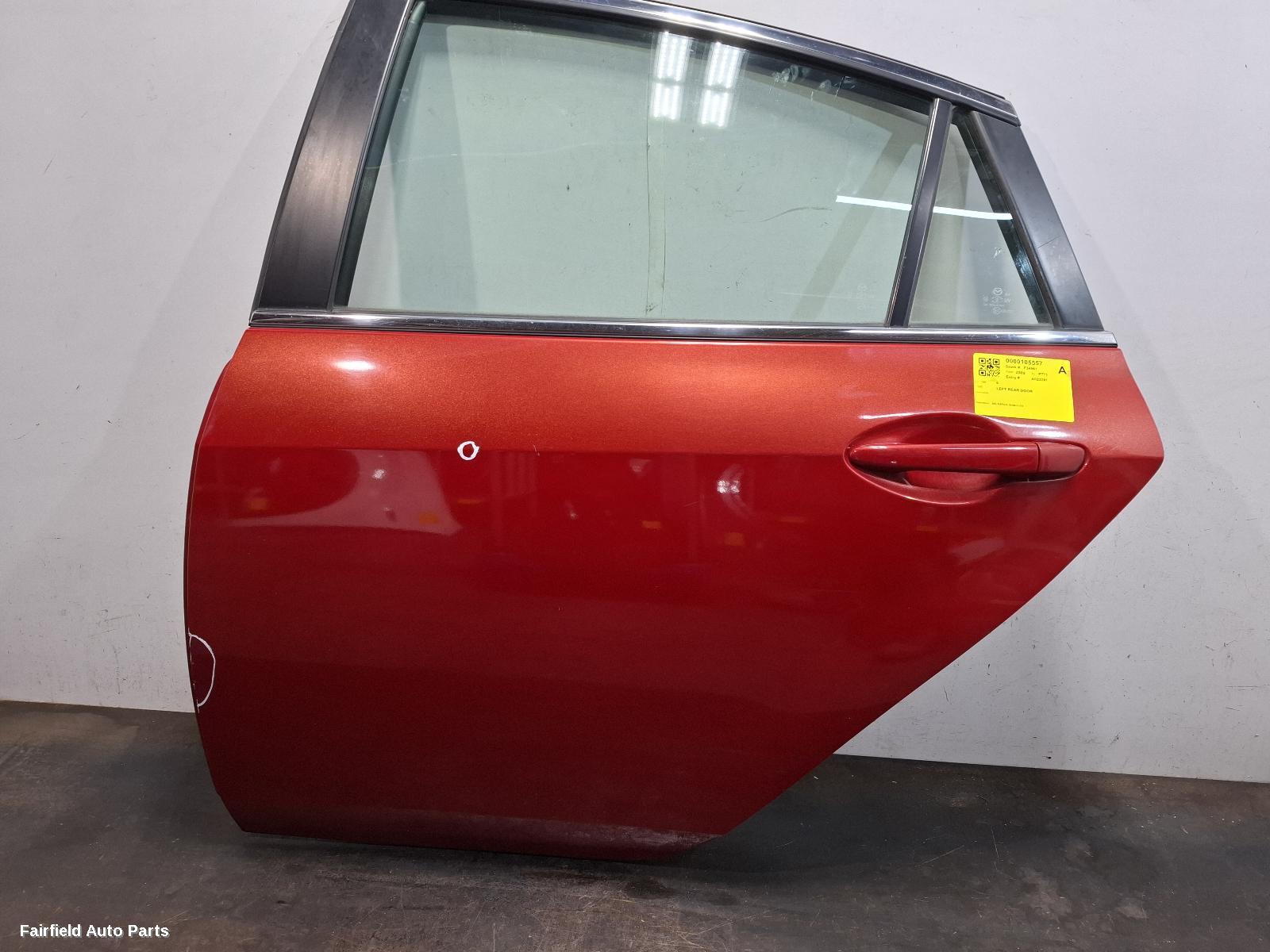 2008-2012 Mazda 6 Left Rear Door Sliding