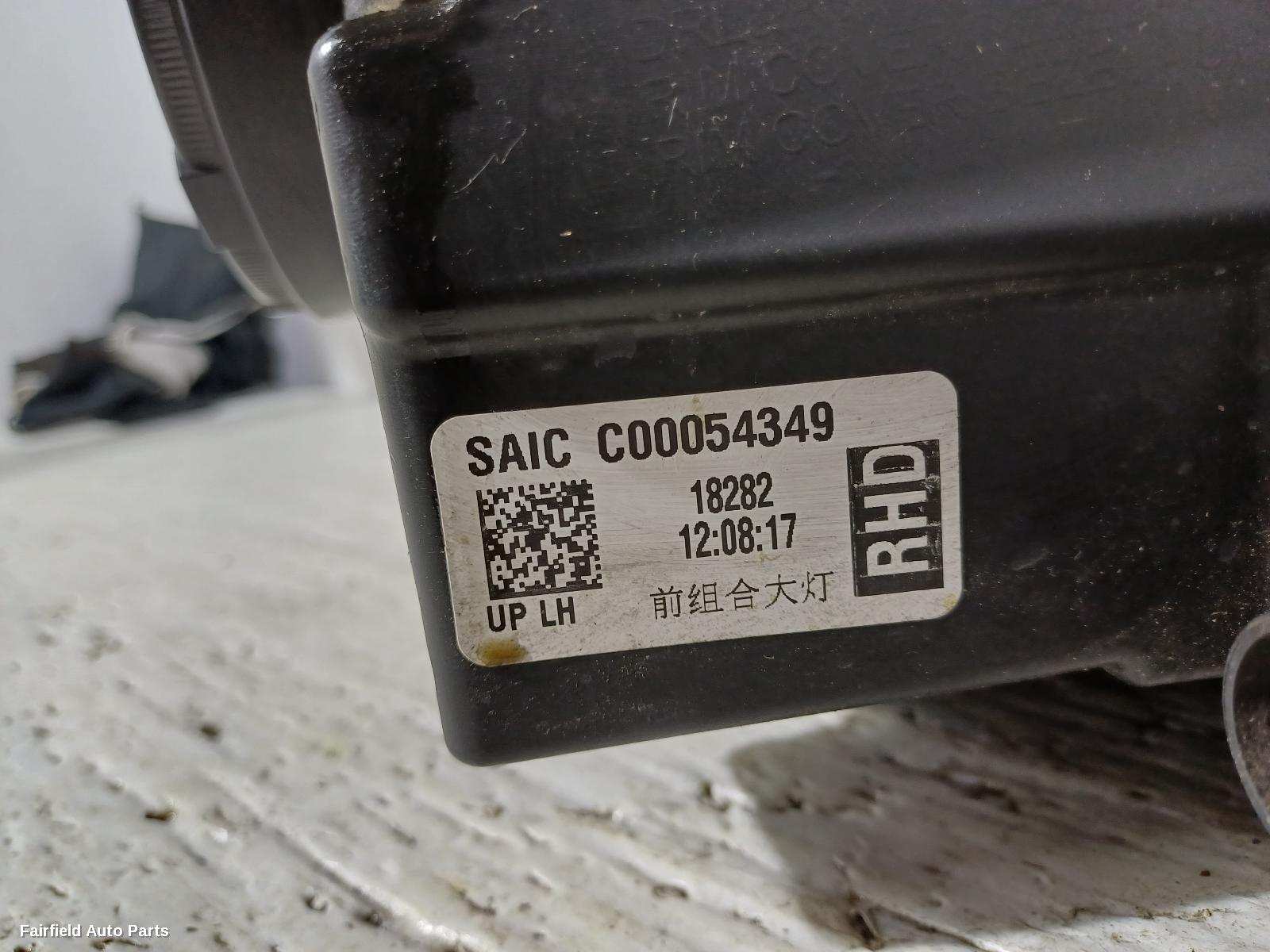 2017-2021 Ldv T60 Left Headlamp