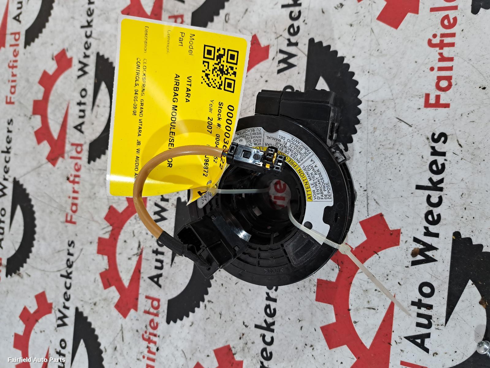 2007 Suzuki Vitara Airbag Module Sensor