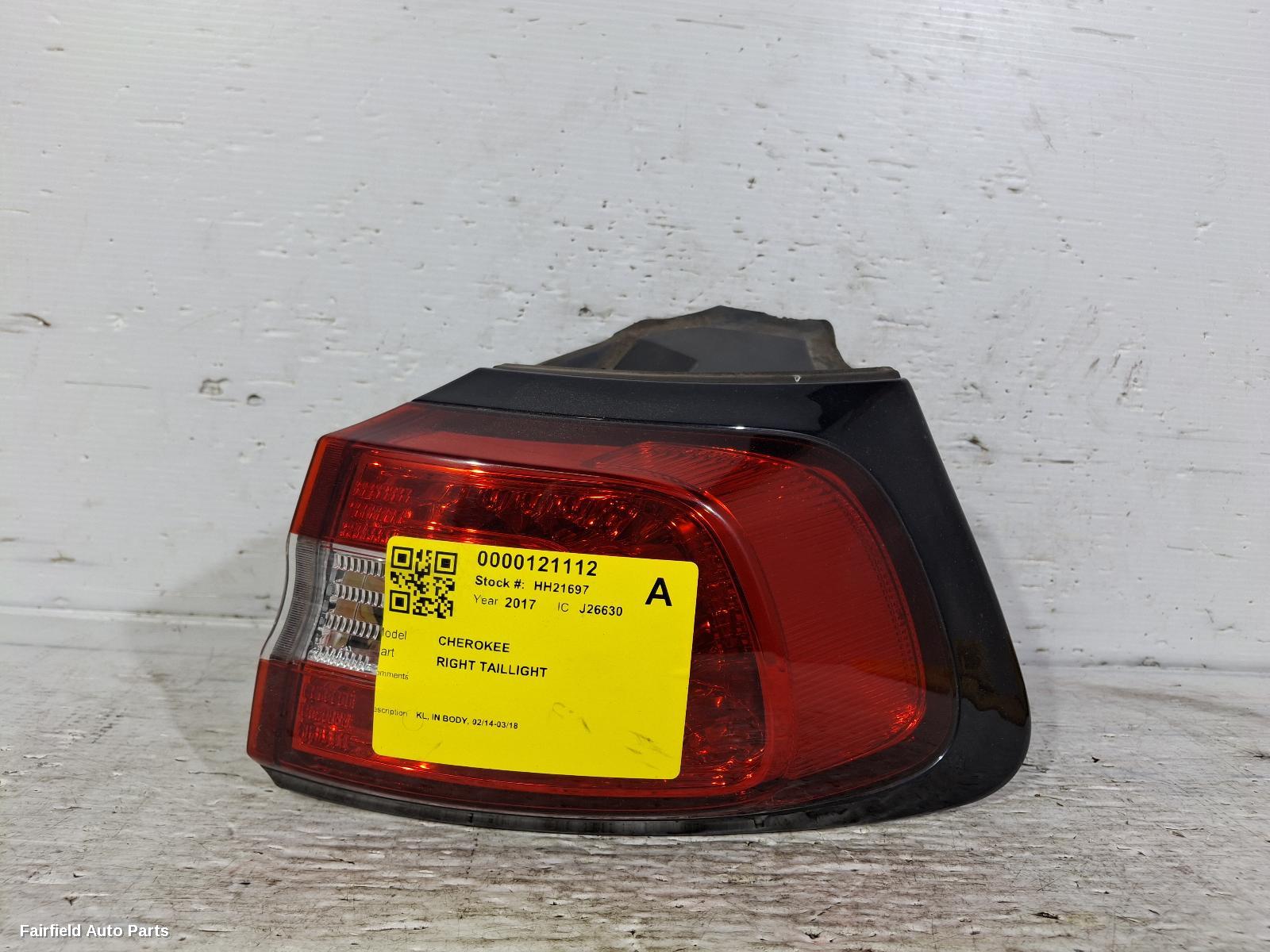 2014-2018 Jeep Cherokee Right Taillight