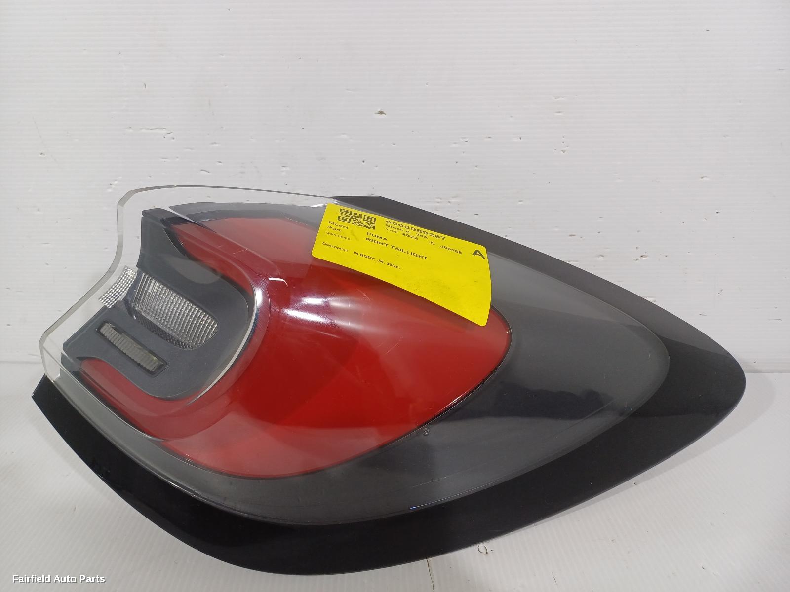 2020-2023 Ford Puma Right Taillight