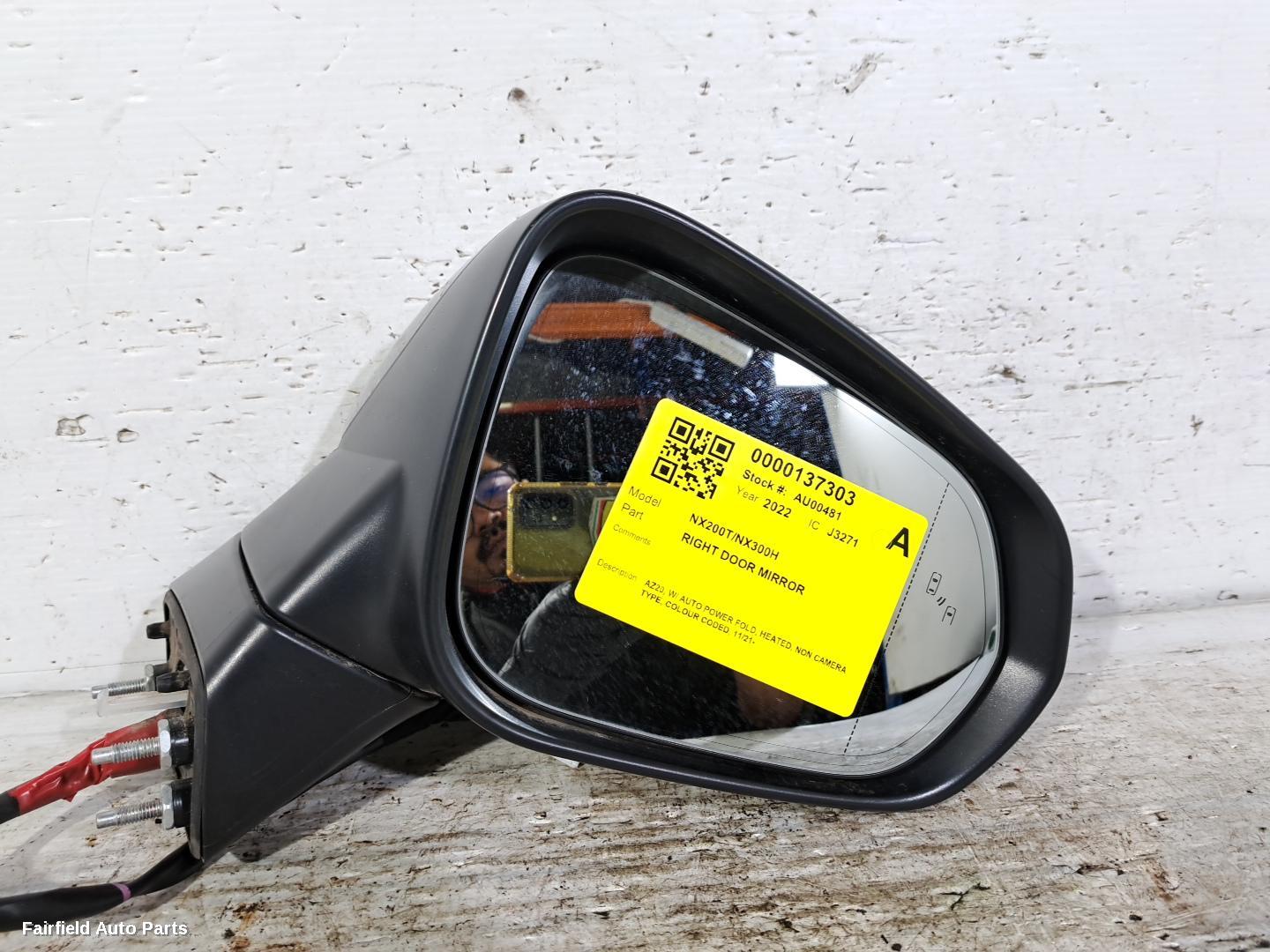 2021-2026 Lexus Nx Right Door Mirror