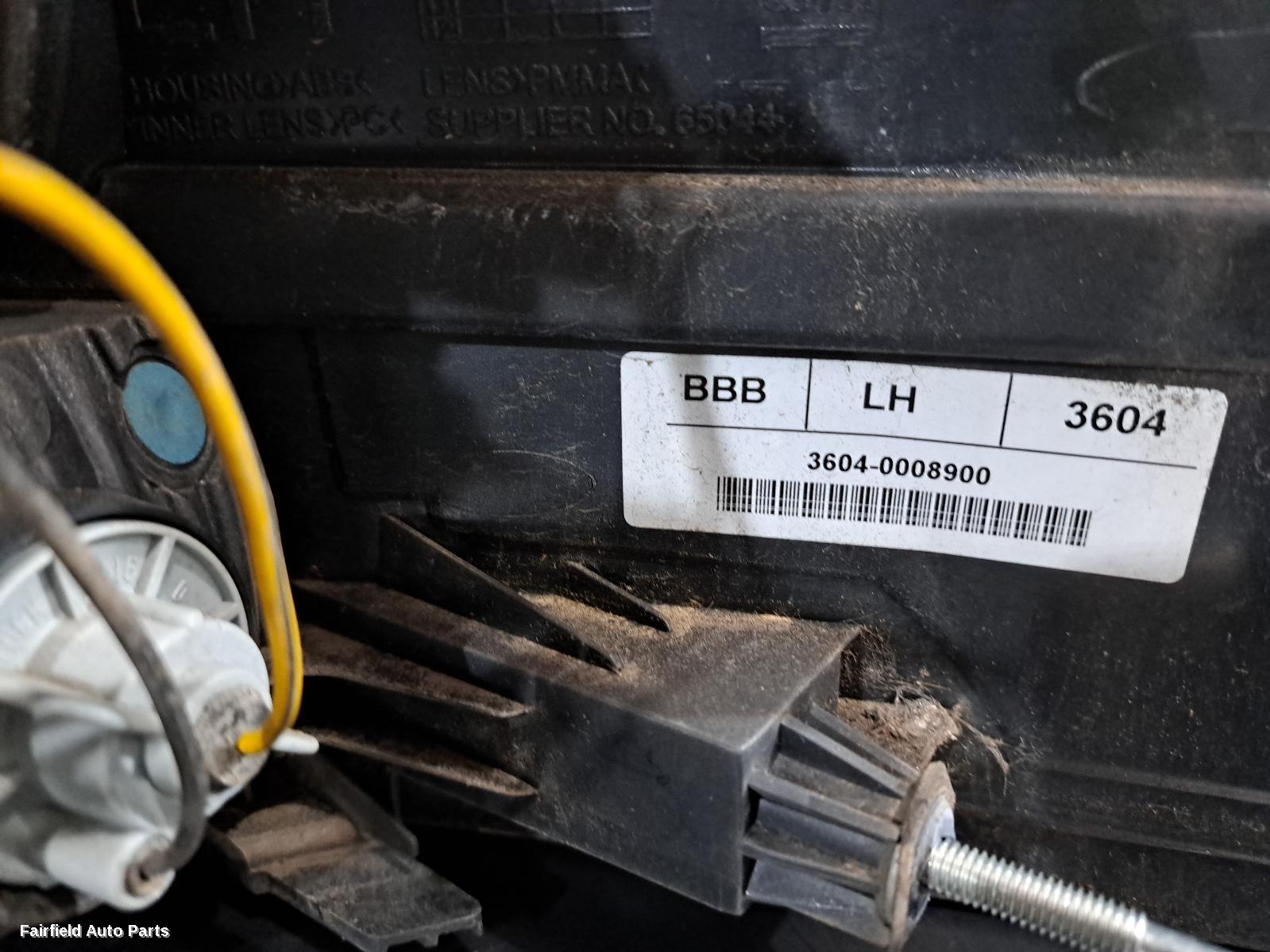 2009 Holden Commodore Left Taillight