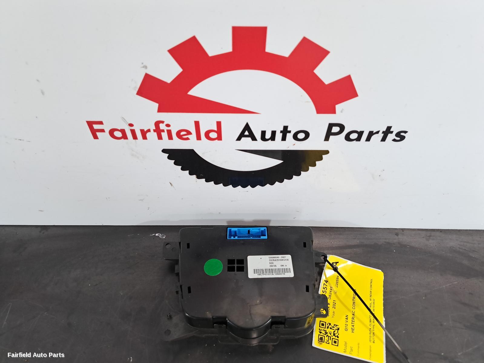 2015-2022 Ldv G10 Heater Ac Controls