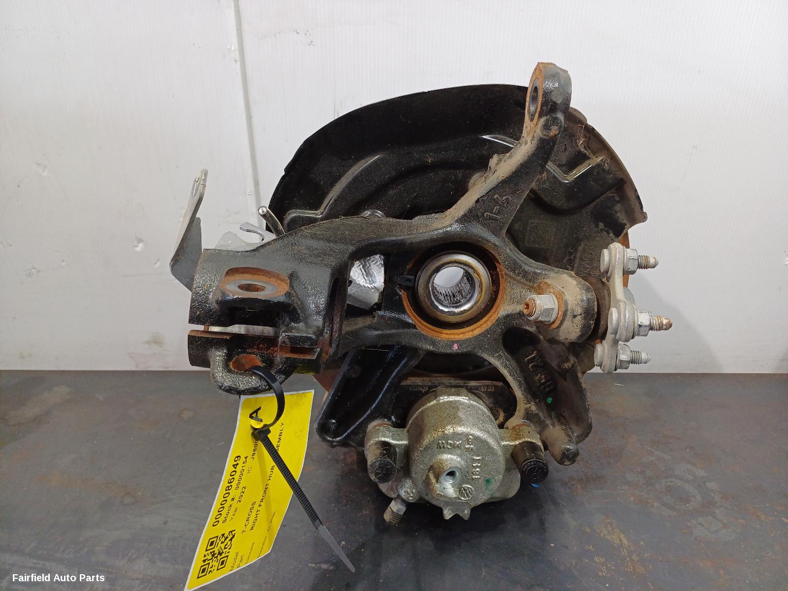 2022 Volkswagen T-cross Right Front Hub Assembly