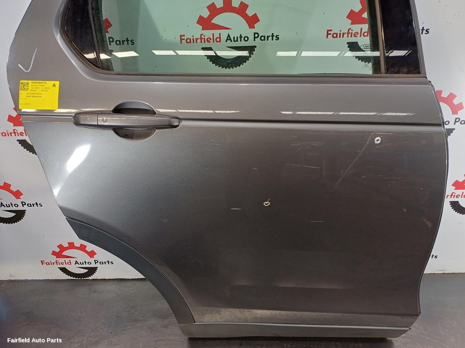 2015-2025 Land Rover Discovery Sport Right Rear Door Sliding