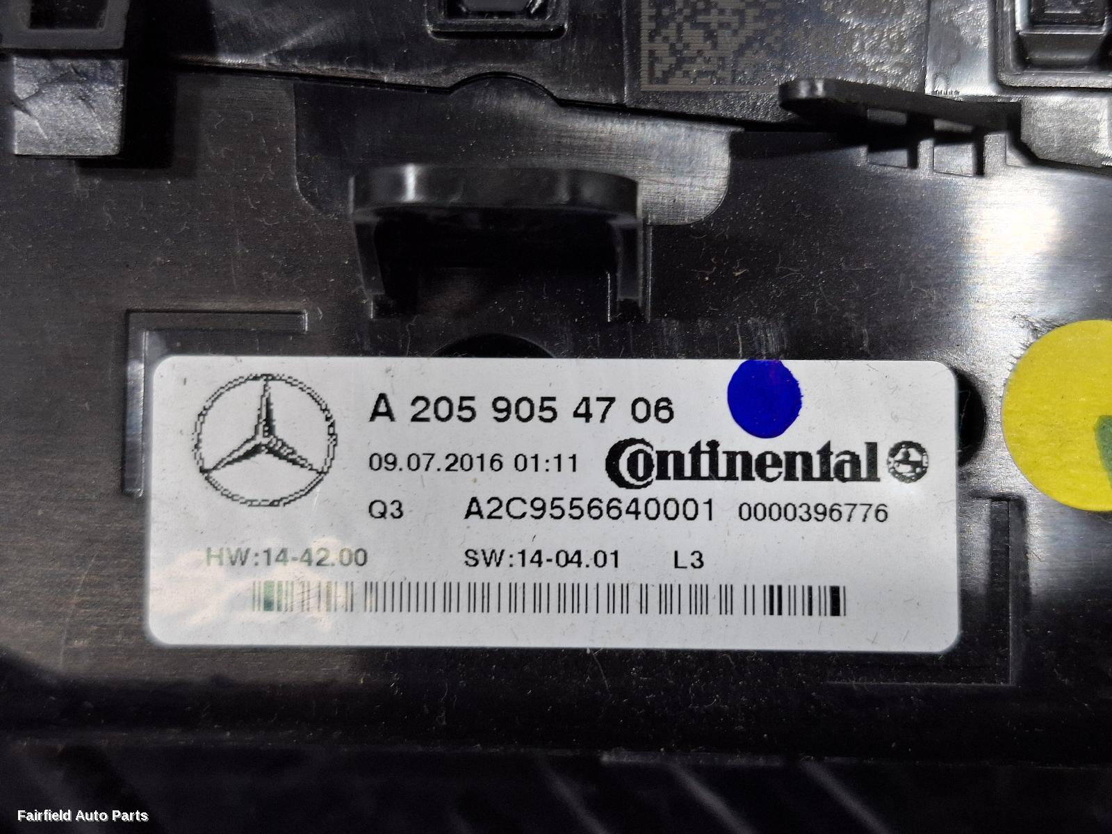 2014-2023 Mercedes C Class Heater Ac Controls