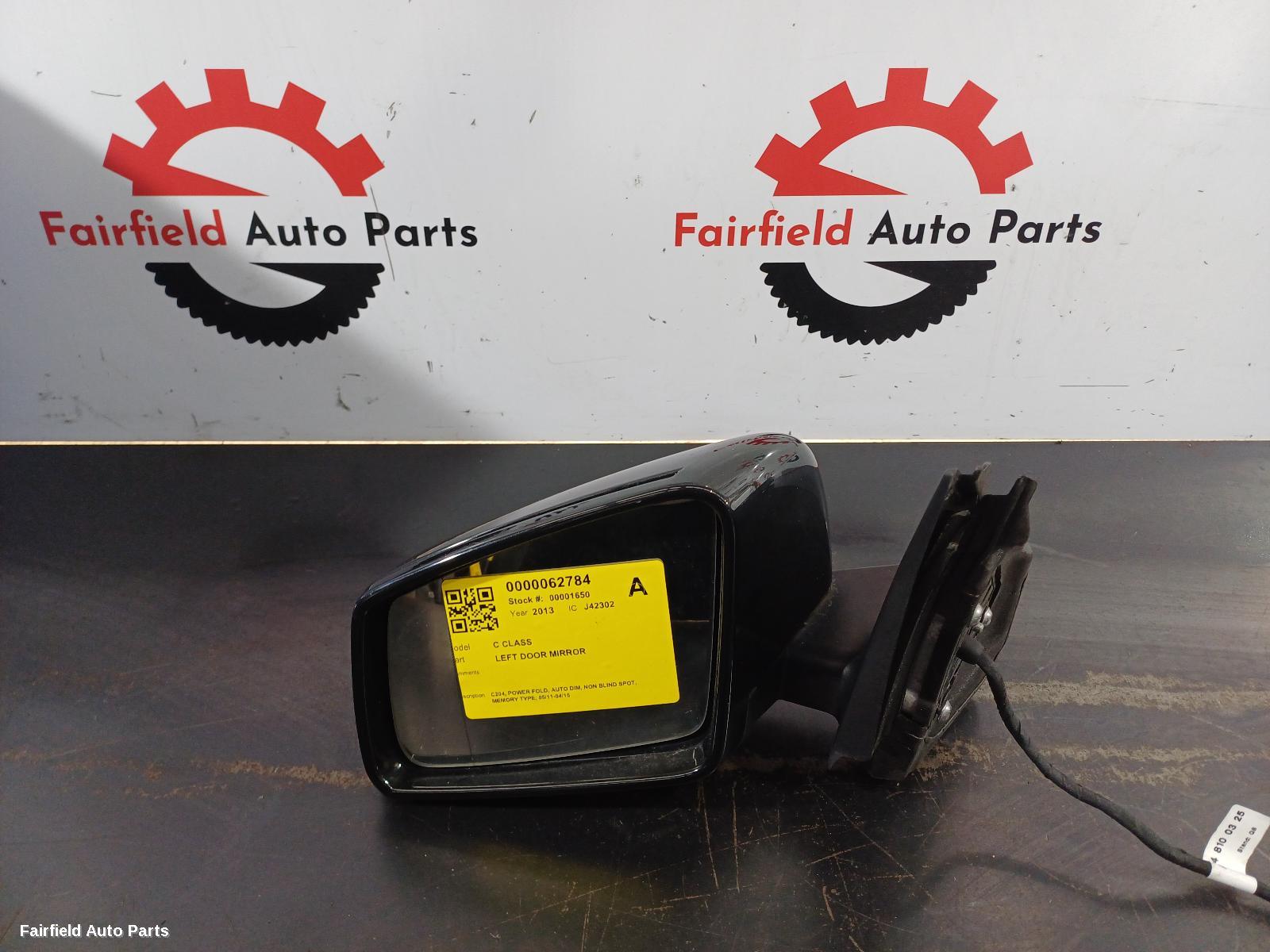 2011-2015 Mercedes C Class Left Door Mirror