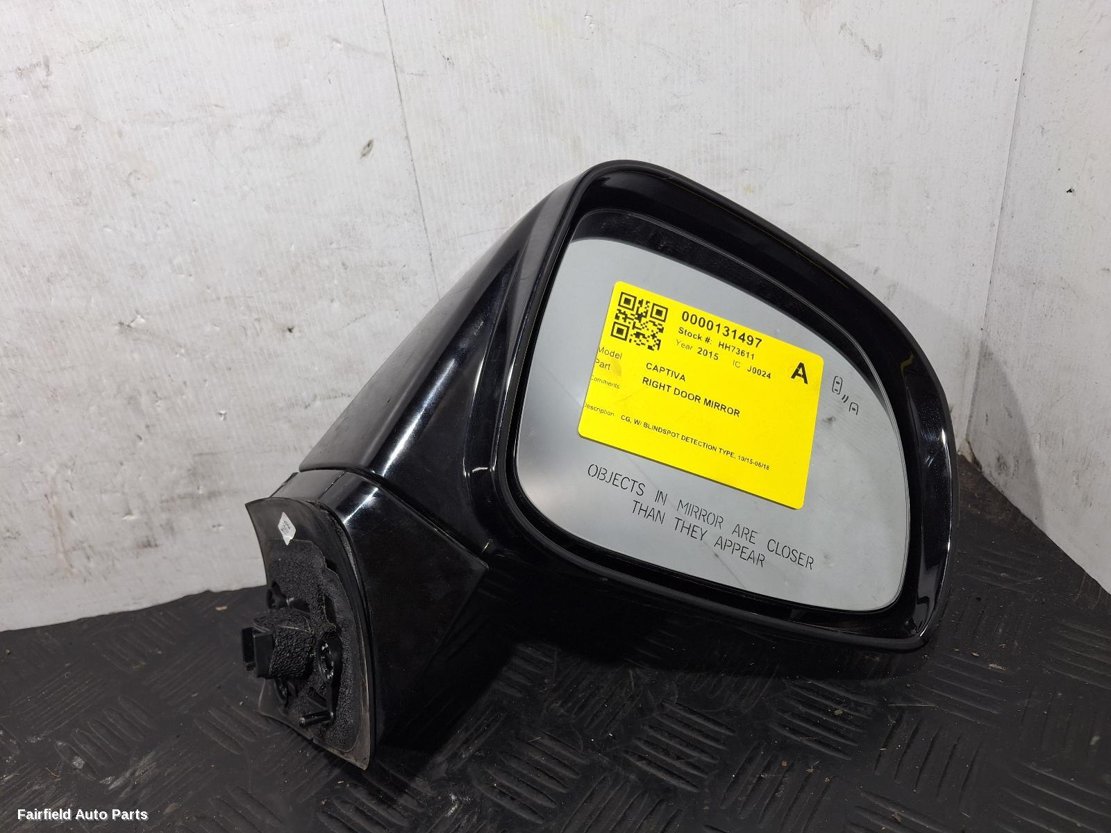 2015-2018 Holden Captiva Right Door Mirror