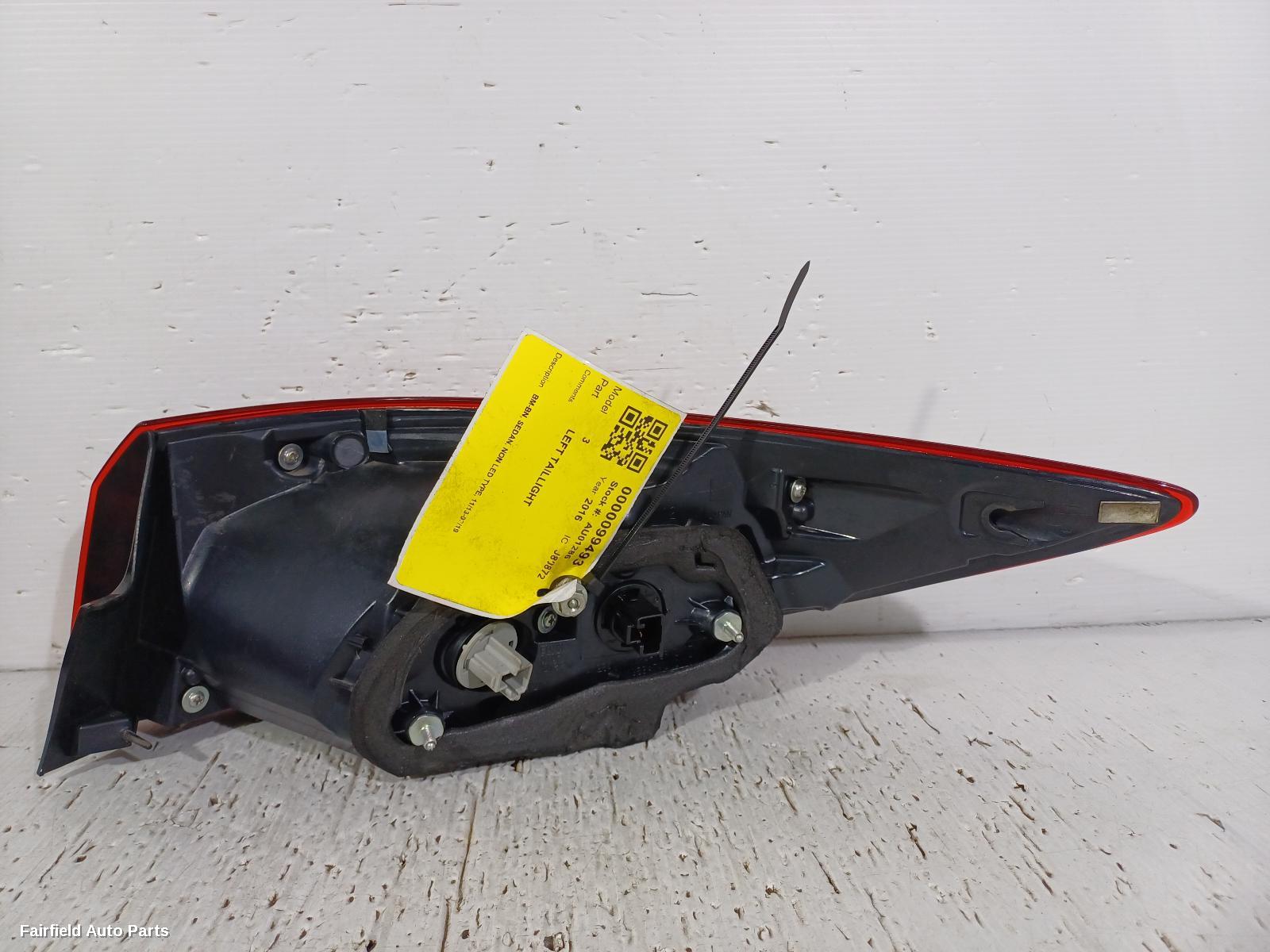 2013-2019 Mazda 3 Left Taillight