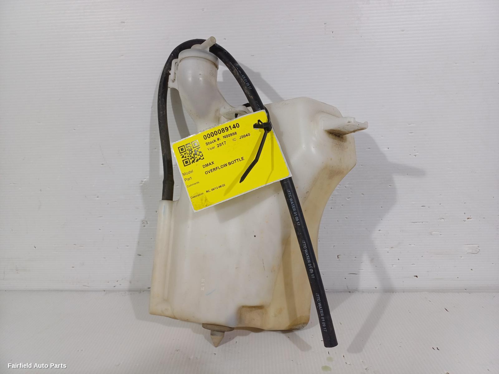 2012-2020 Isuzu Dmax Overflow Bottle