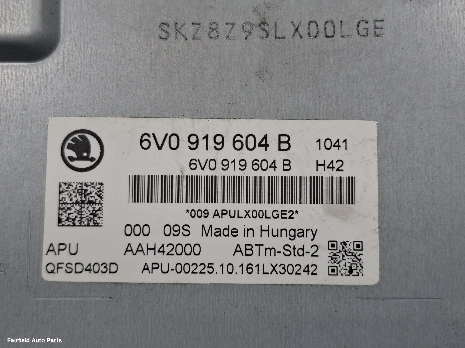 2015-2021 Skoda Fabia Radio Cd Dvd Sat Tv