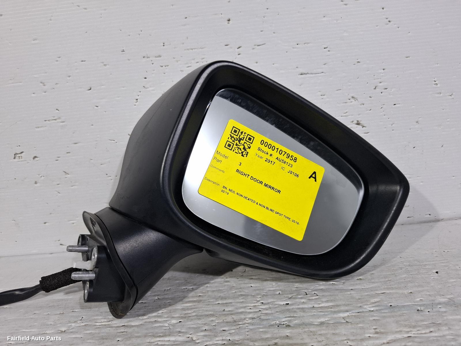 2016-2019 Mazda 3 Right Door Mirror