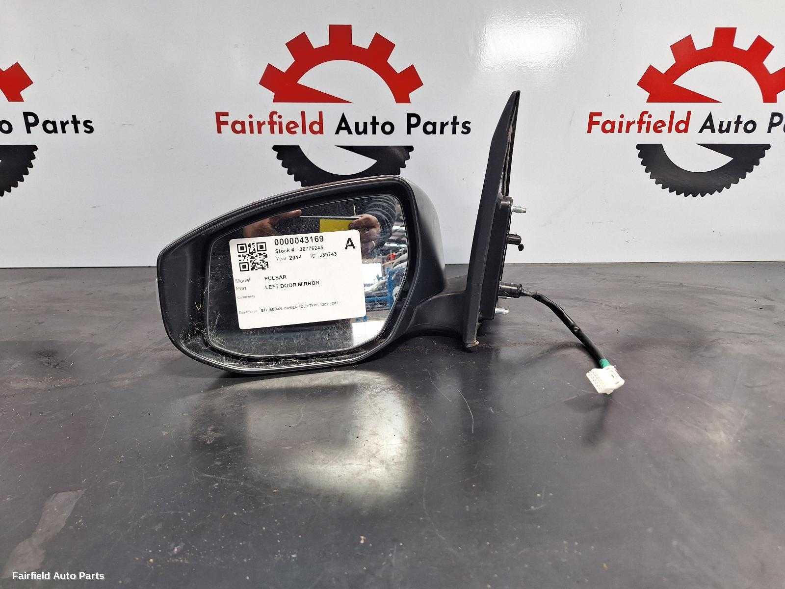 2012-2017 Nissan Pulsar Left Door Mirror
