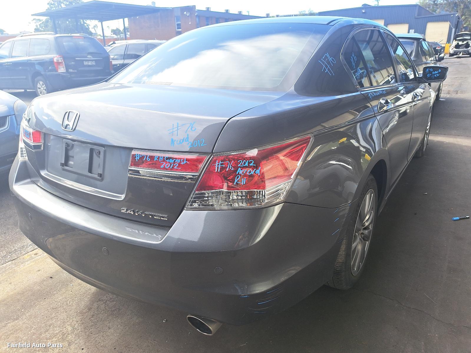 2012 Honda Accord Right Headlamp