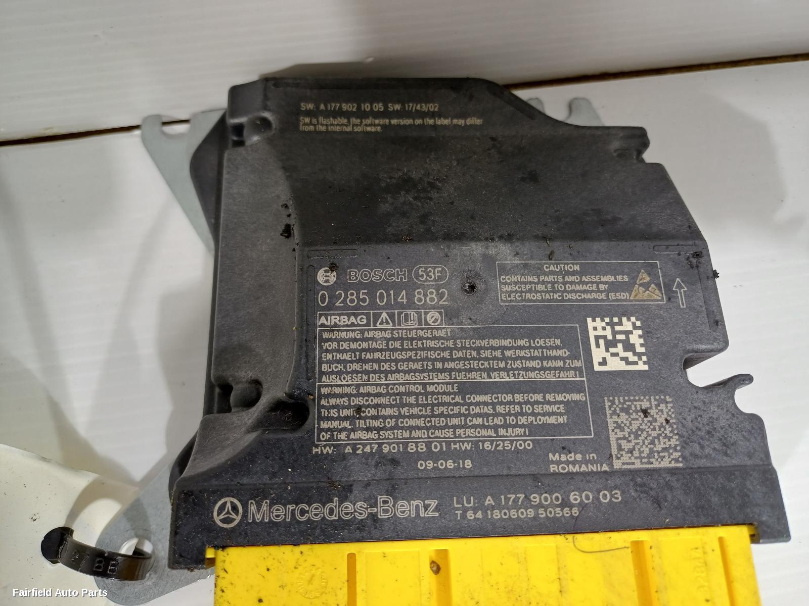 2018-2025 Mercedes A Class Airbag Module Sensor