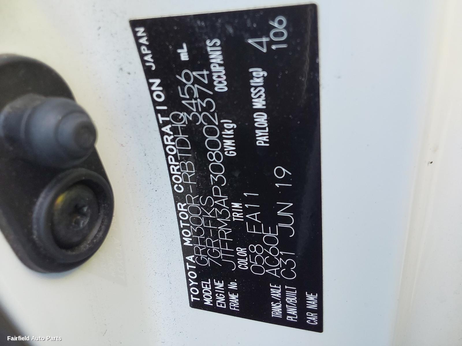 2019 Toyota Hiace Starter