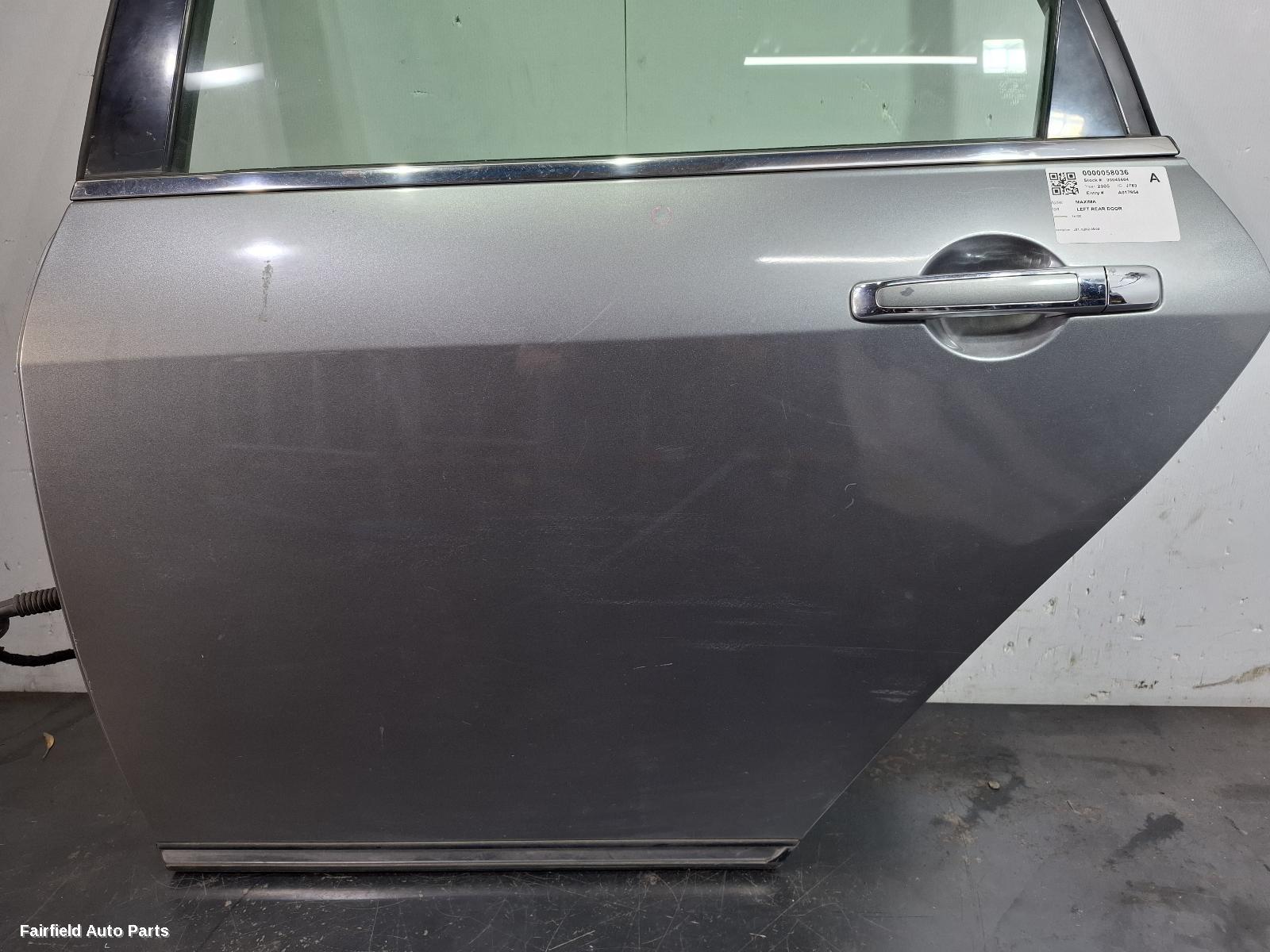 2002-2009 Nissan Maxima Left Rear Door Sliding